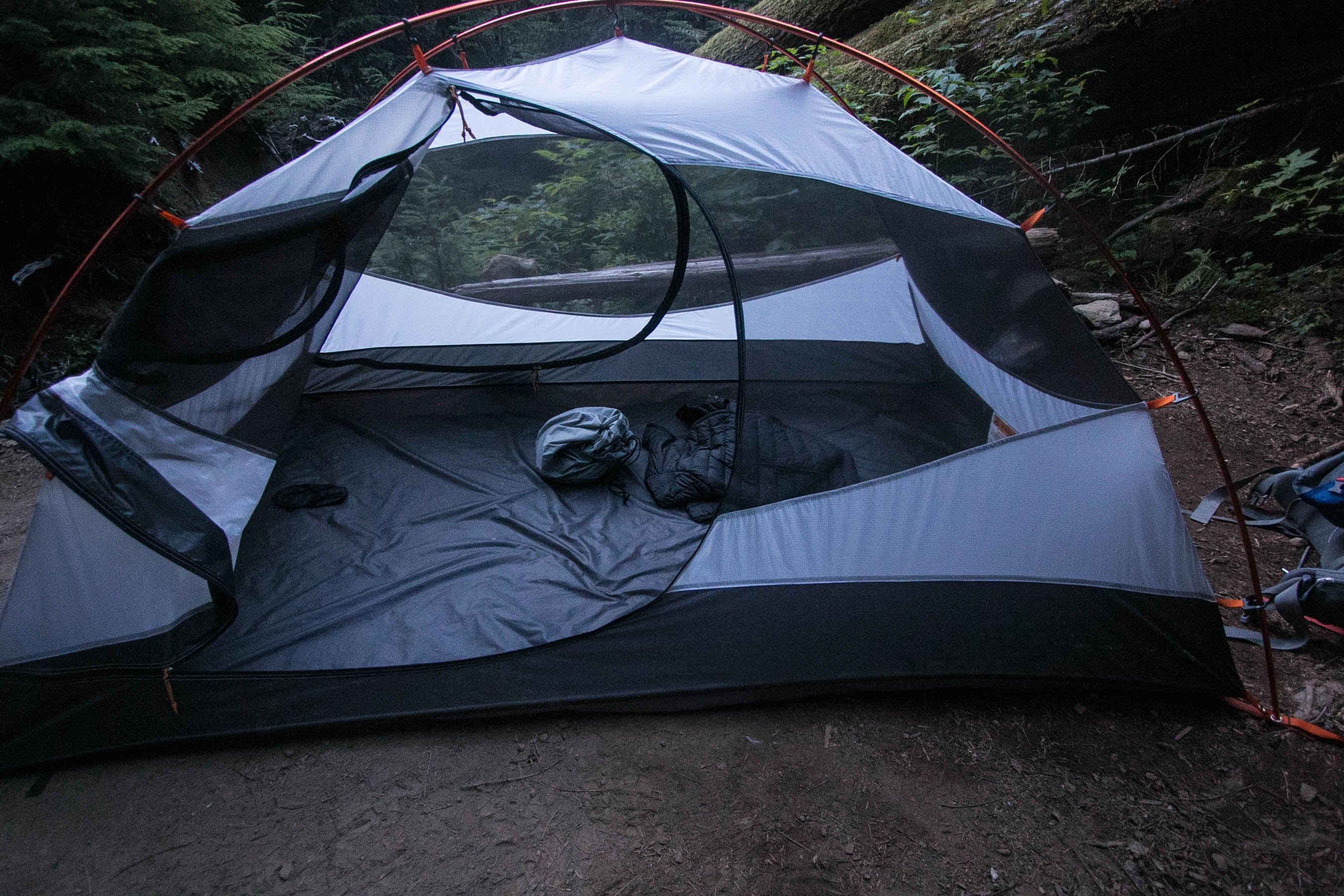 The ground was super hard and flat.  Perfect for tent camping.