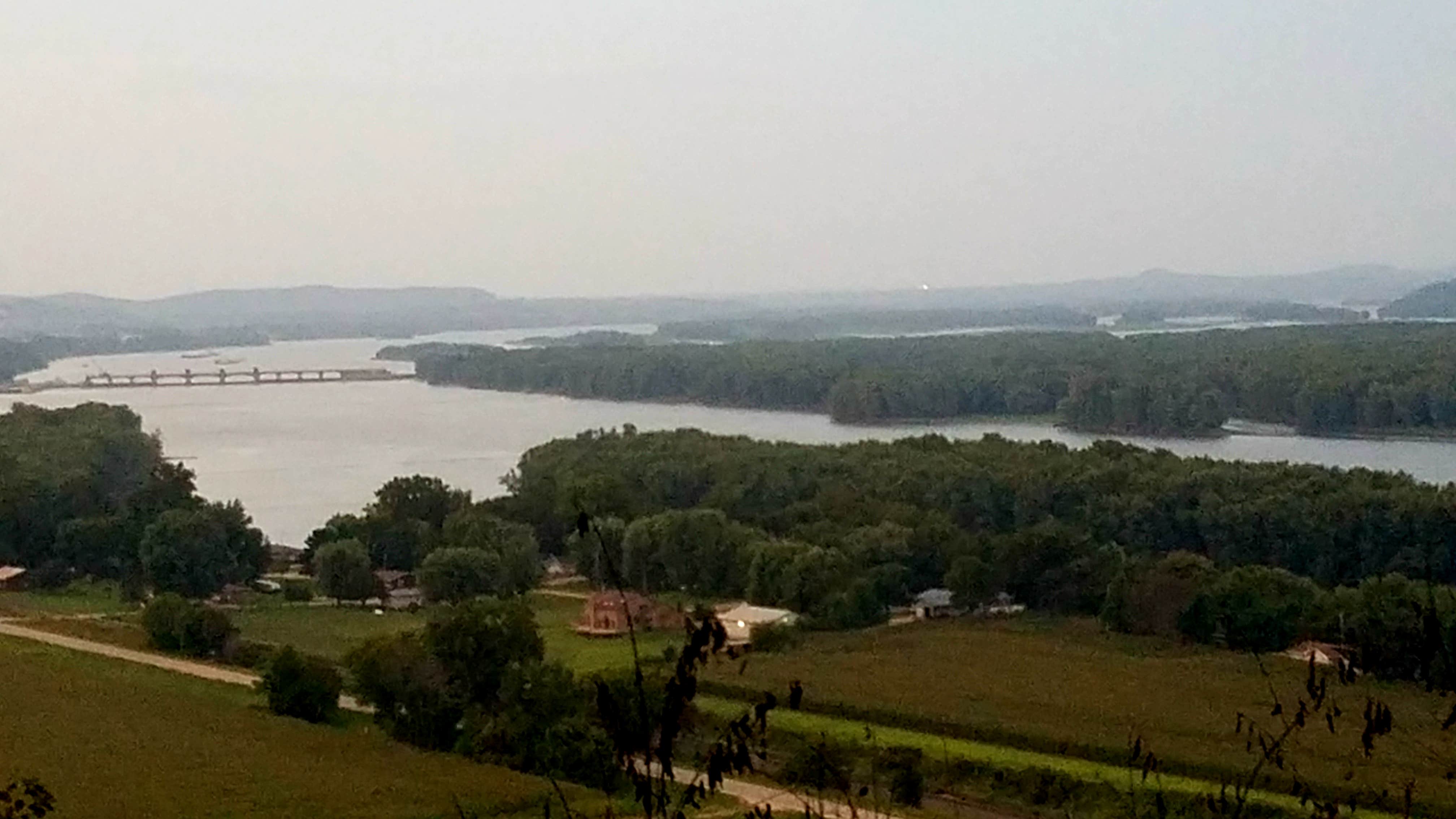 Nice view of the Mississippi River from East Shelter 