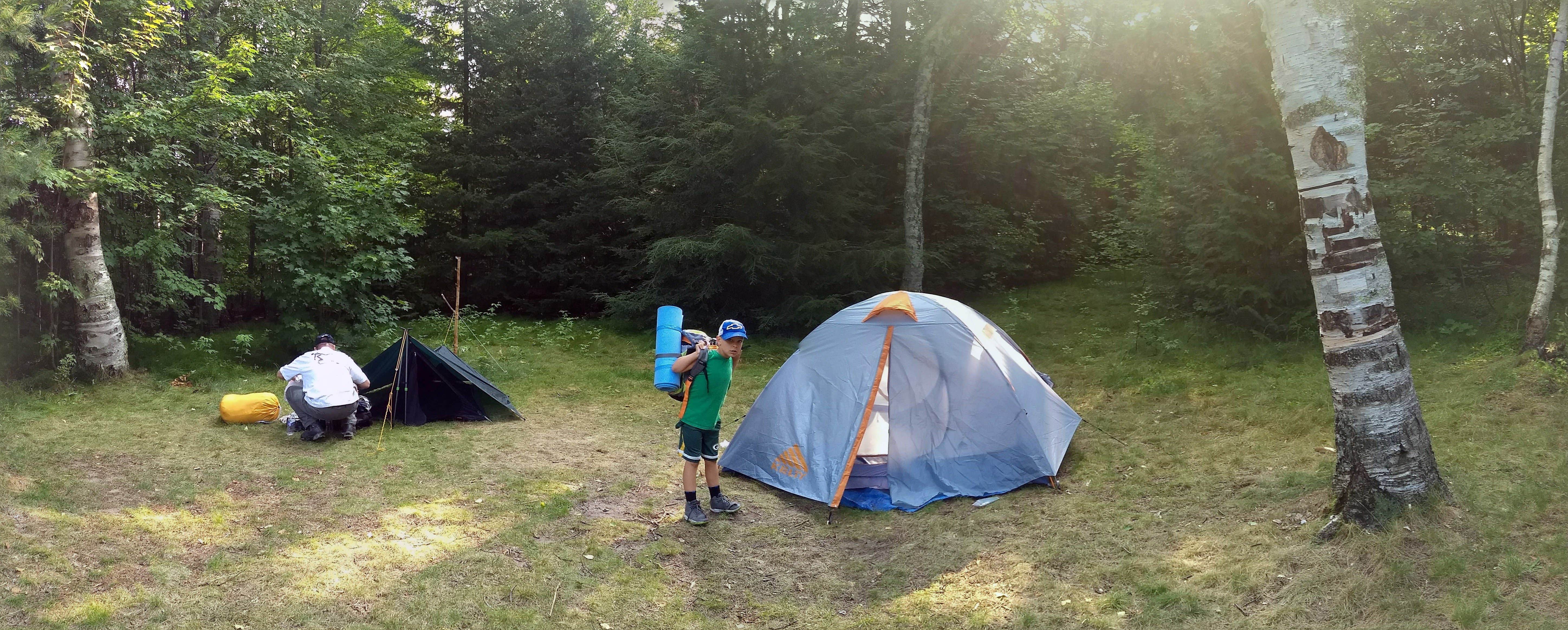 Jimmy P.'s photo of tent camping at Pictured Rocks National Lakeshore Backcountry Sites — Pictured Rocks National Lakeshore near Munising, MI