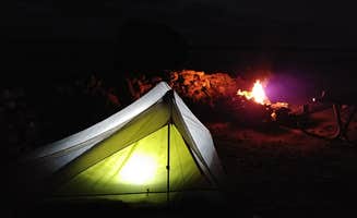 Mandy E.'s photo of tent camping at Parsons Landing Campground near Compton, CA