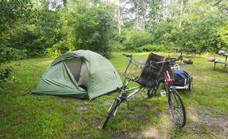 Theresa D.'s photo of tent camping at Sparta Campground — Elroy-Sparta State Trail near Genoa, WI