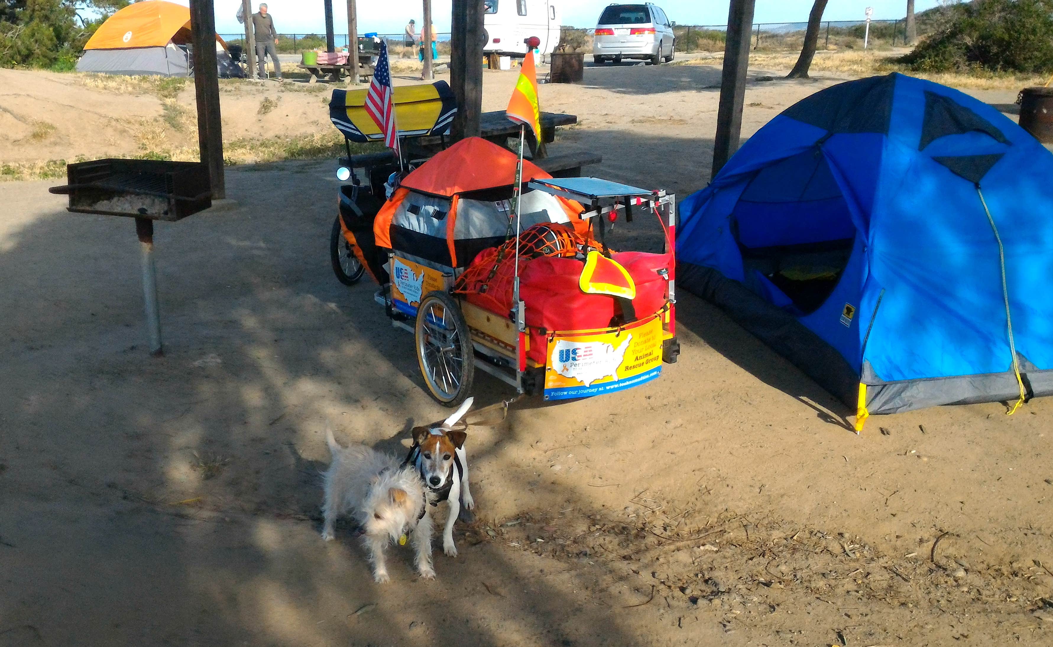 Tim J.'s photo of camping with pets at San Clemente State Beach Campground near Ladera Ranch, CA