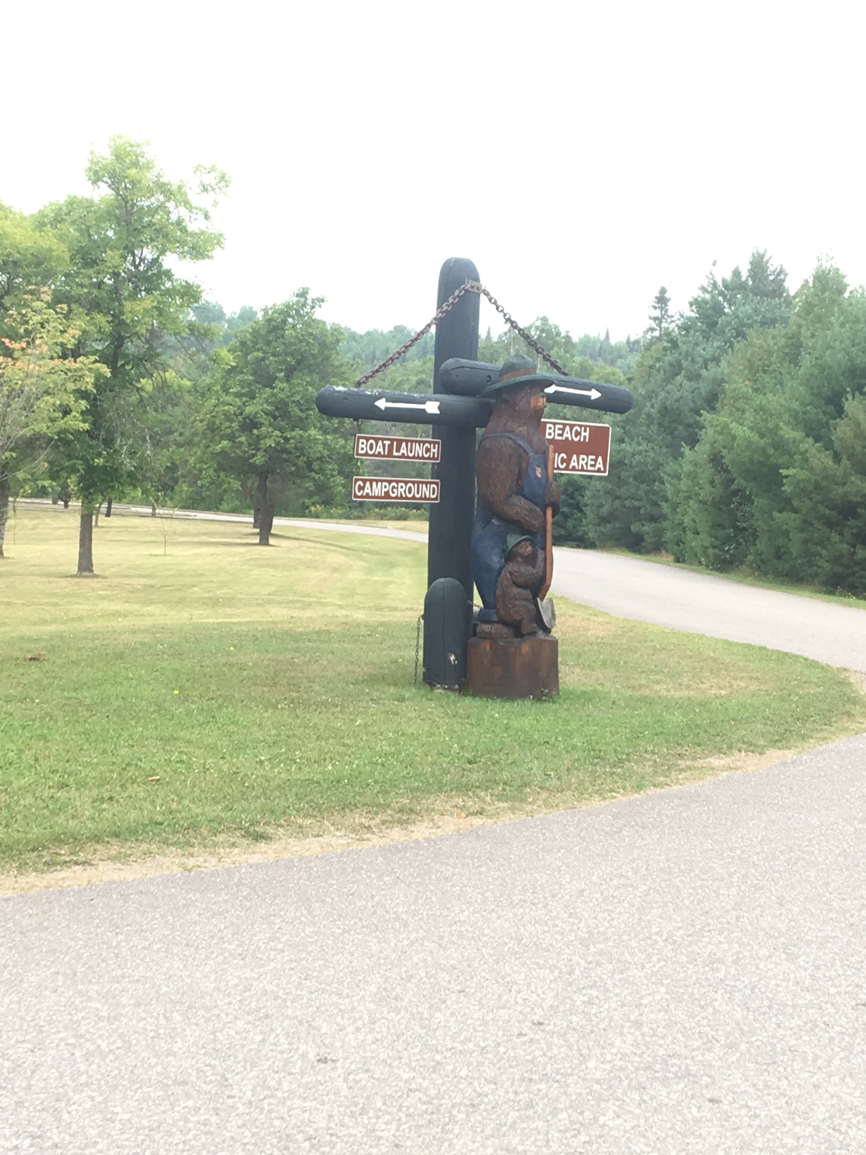 Campground and park entrance