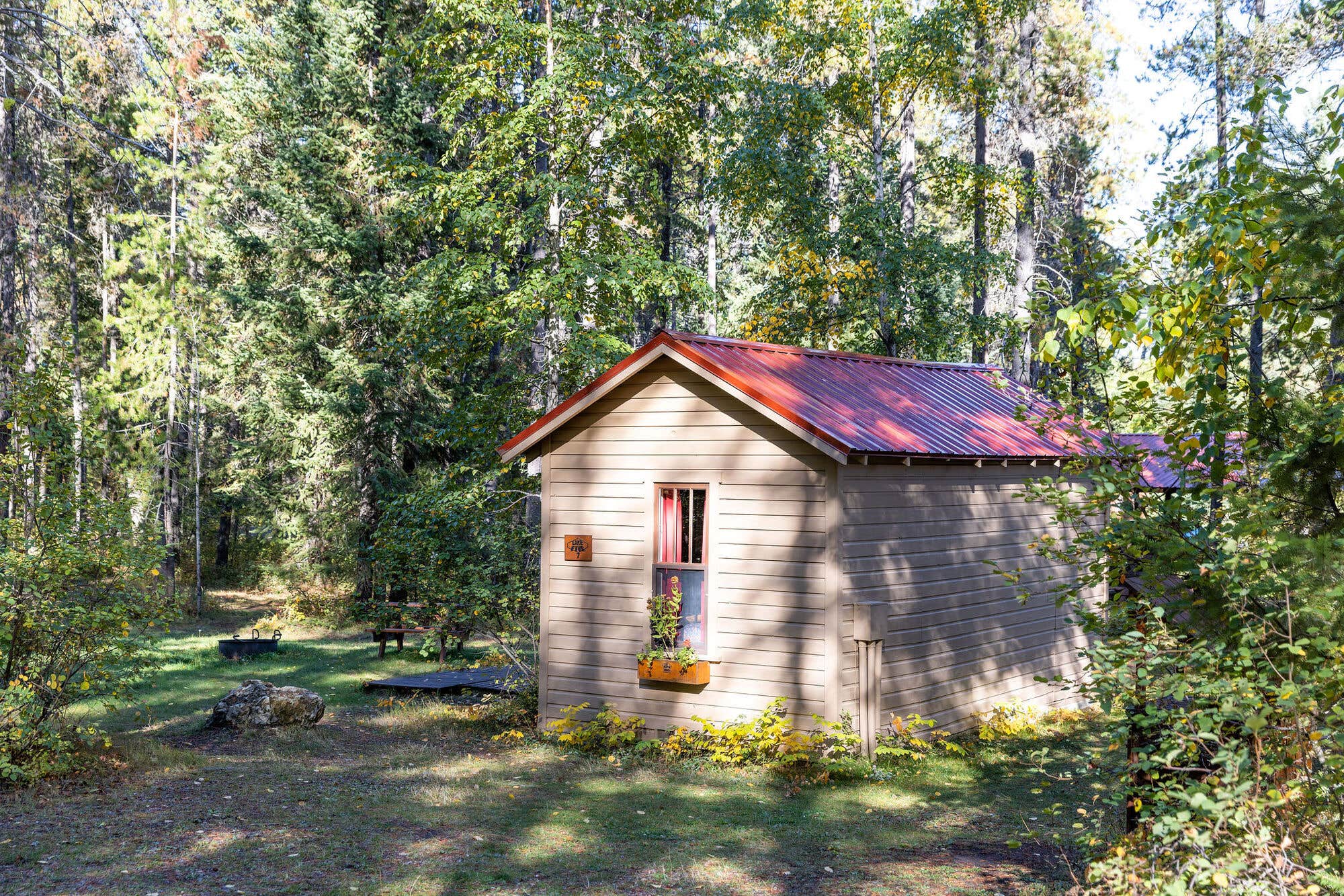 The Dyrt's photo of a cabin at Lake Five Resort near Lakeside, MT