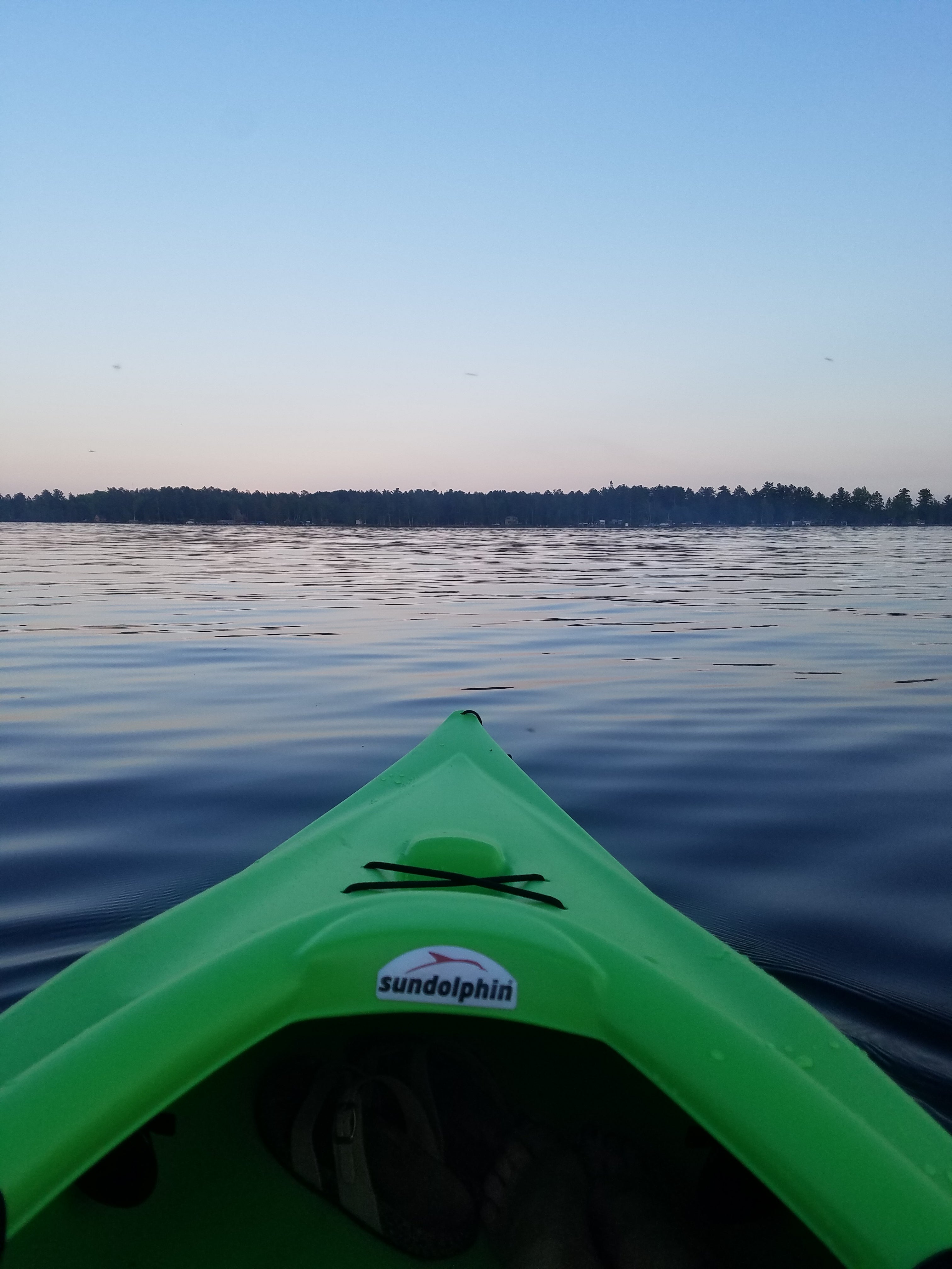 Side lake kayaking.