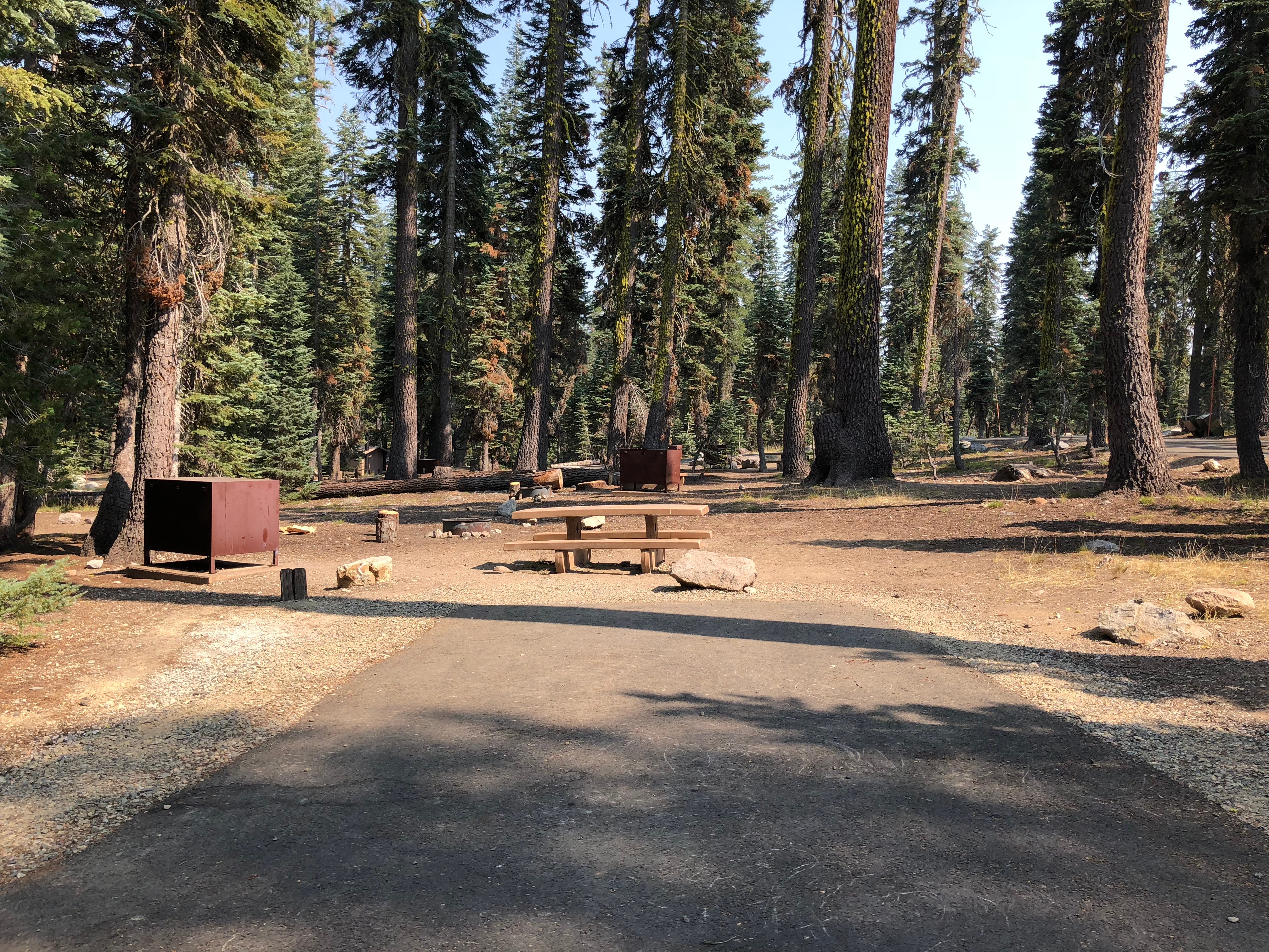 Empty campsites