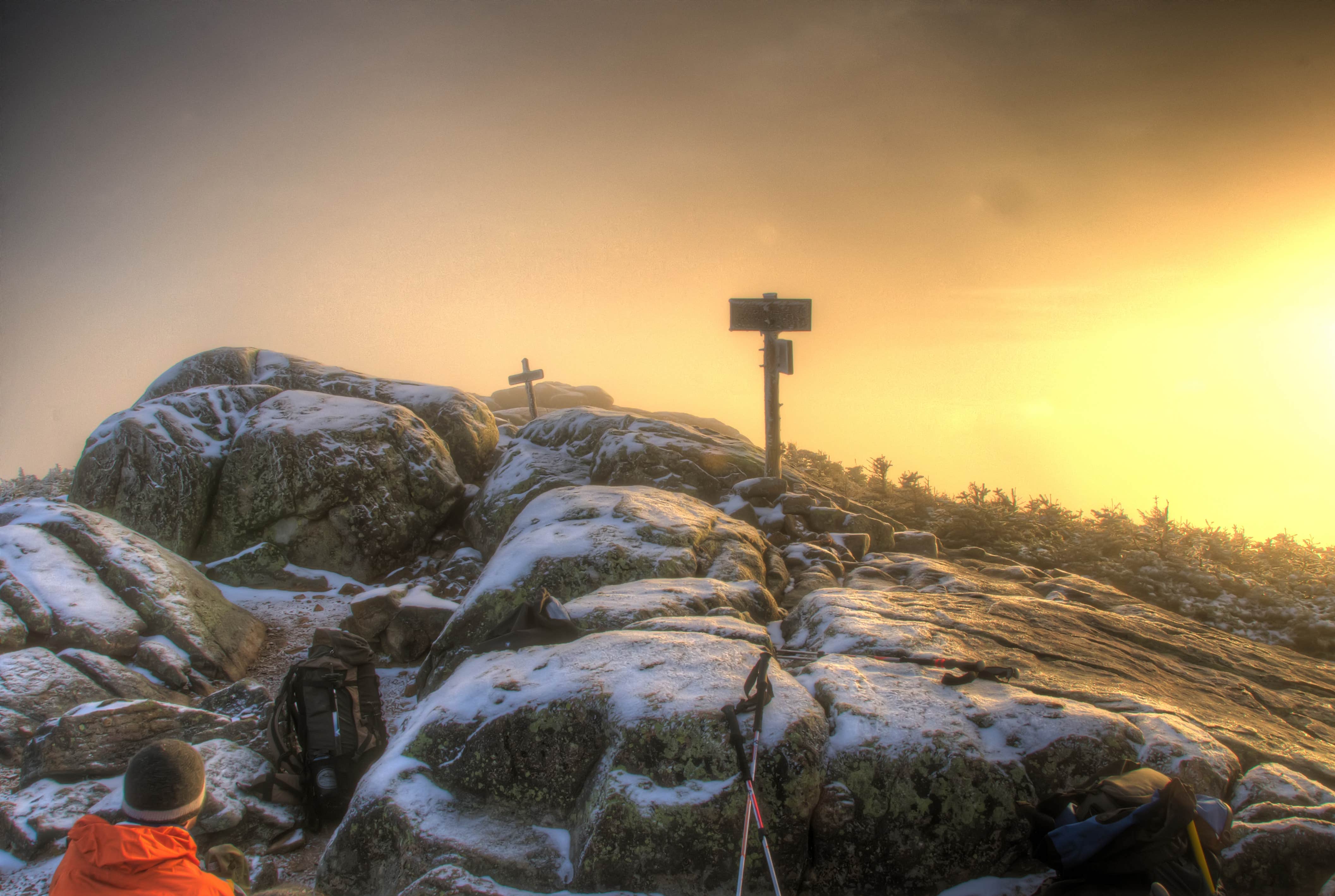 Asher K.'s photo of a dispersed camping area at Guyot Shelter - Dispersed Camping near Franconia, NH