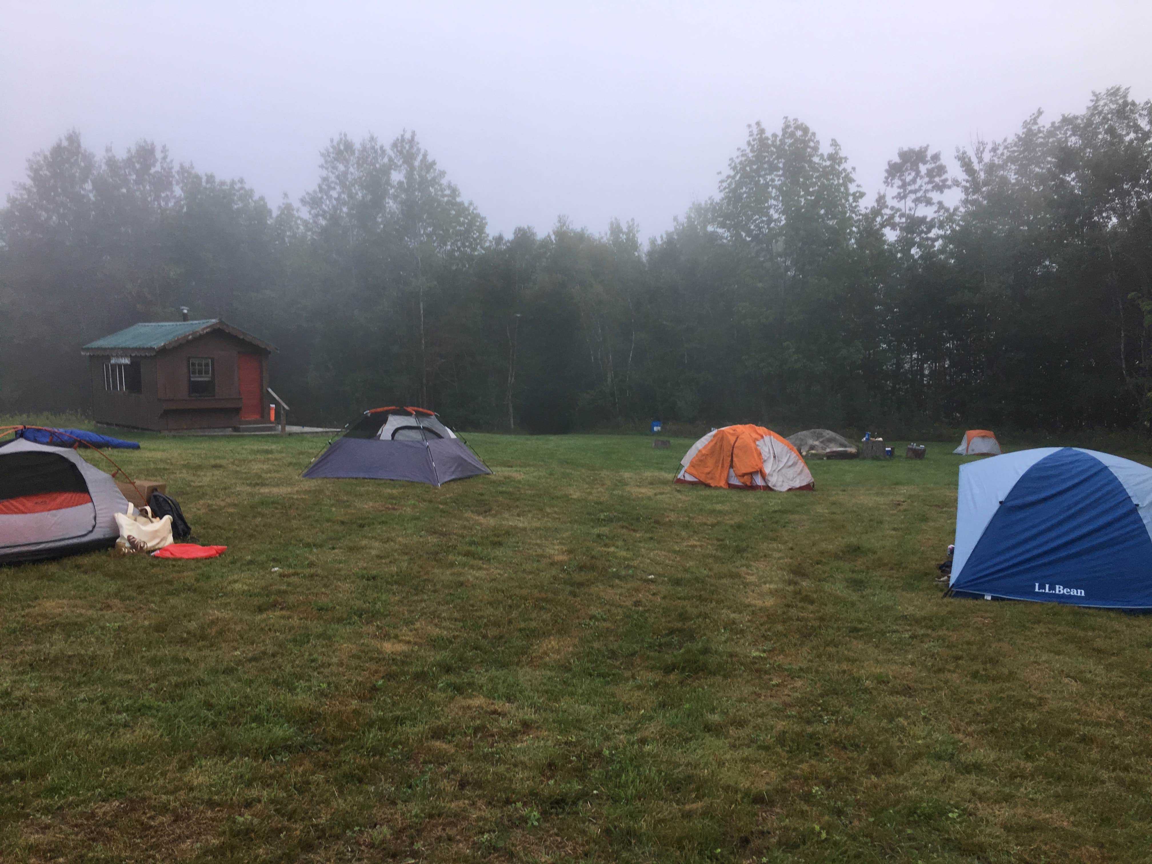 Asher K.'s photo of tent camping at Boothby's Orchard near Alna, ME