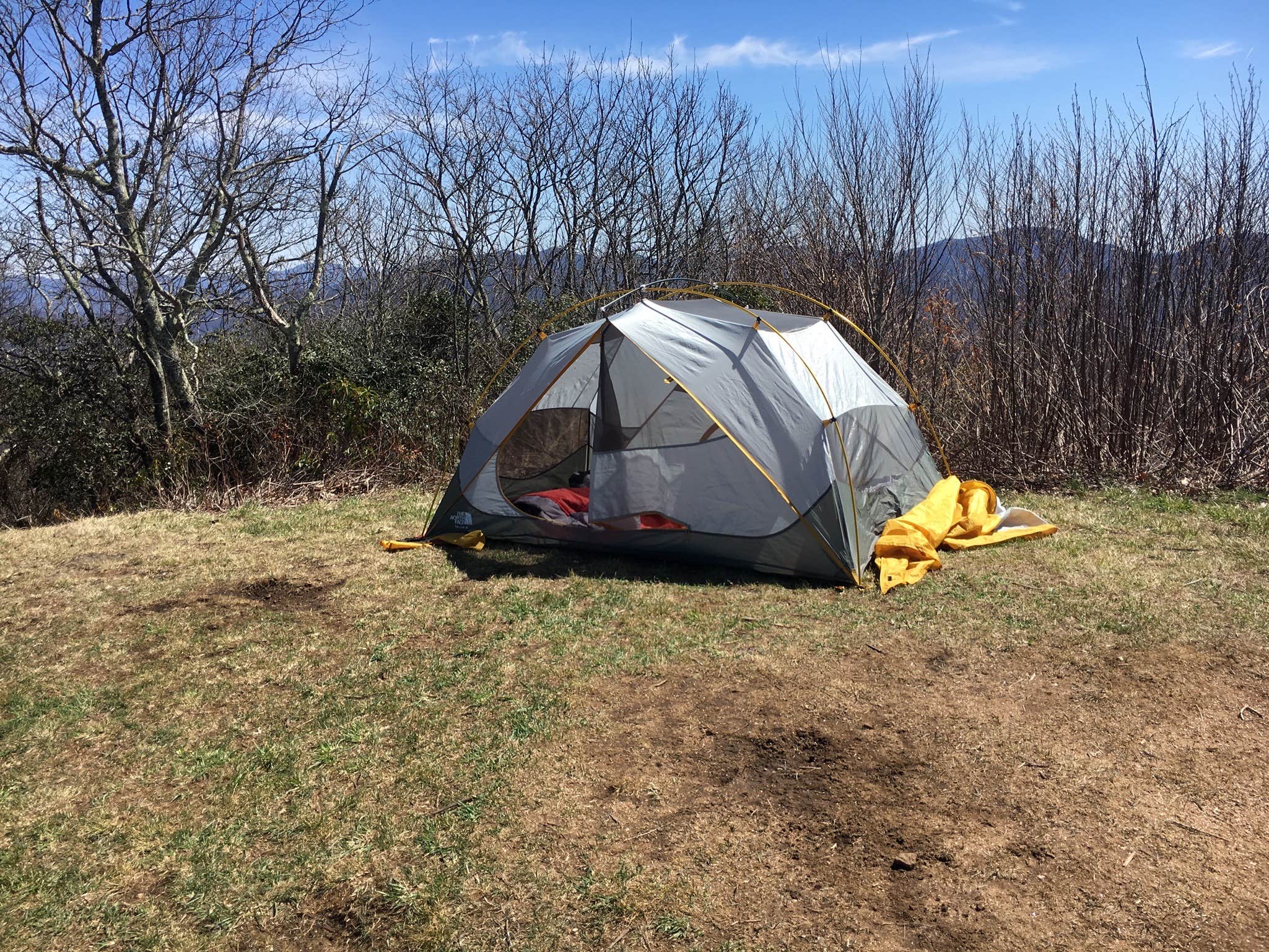 Asher K.'s photo of tent camping at Siler Bald near Croatan National Forest