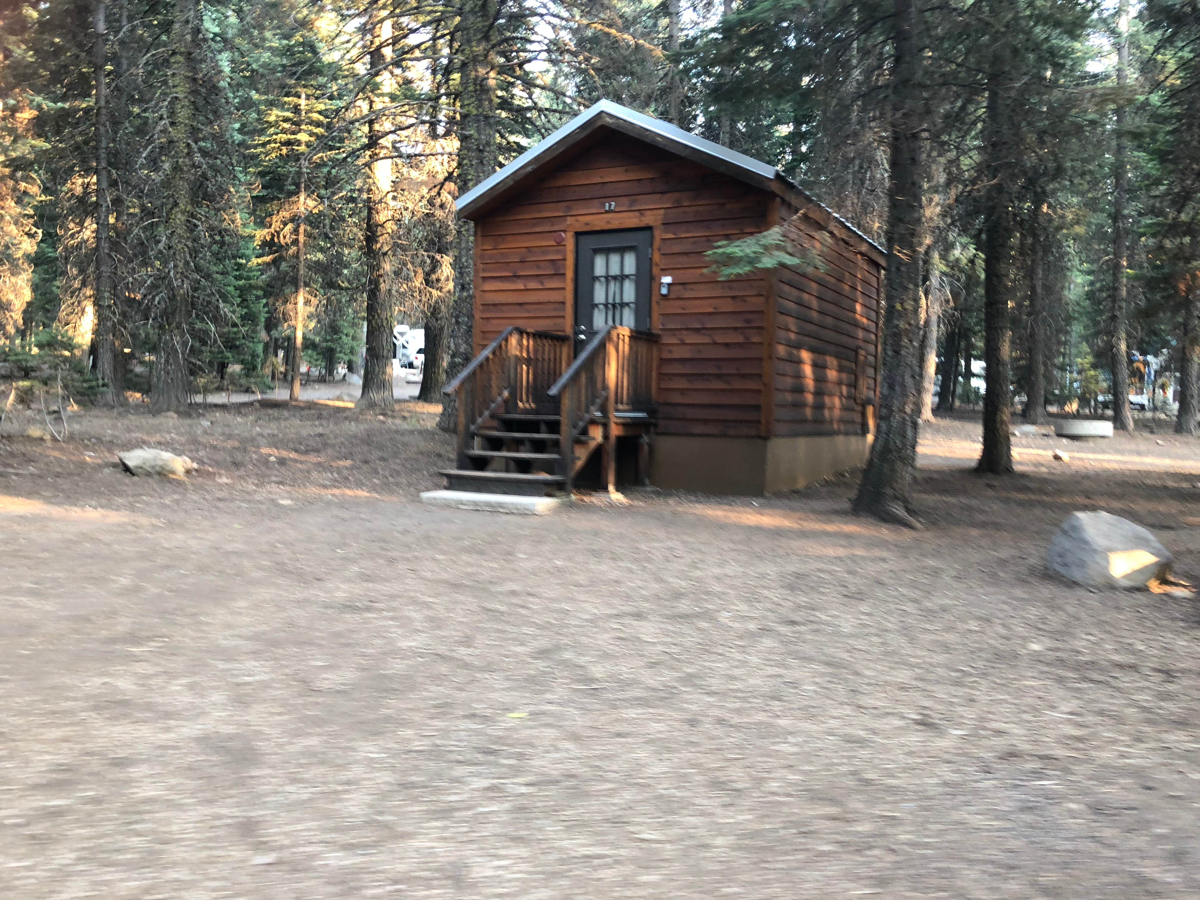 Brian C.'s photo of a cabin at Manzanita Lake Campground — Lassen Volcanic National Park near Old Station, CA