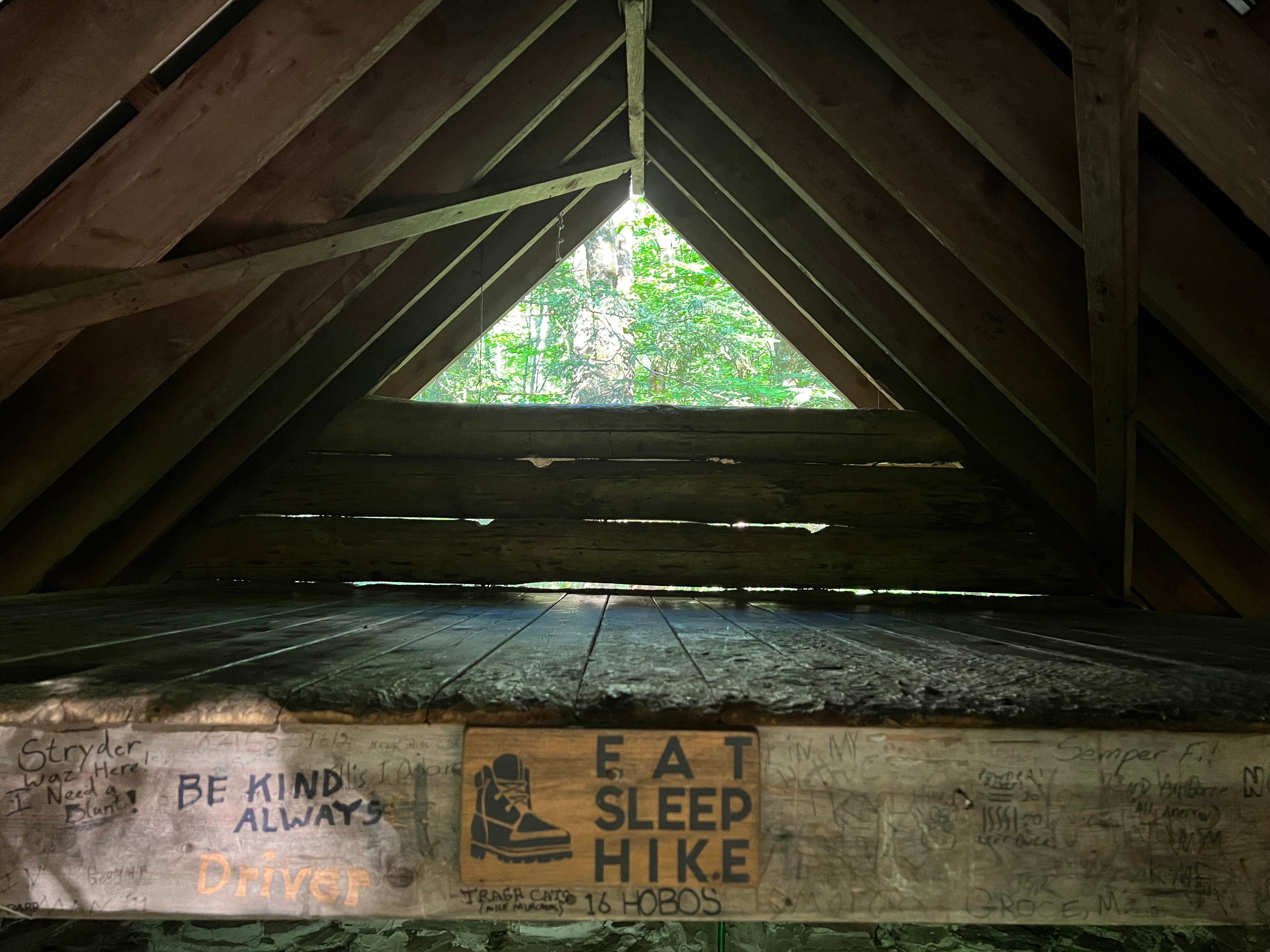 Camper-submitted photo at Happy Hill Backcountry Shelter on the AT in Vermont — Appalachian National Scenic Trail near South Royalton, VT