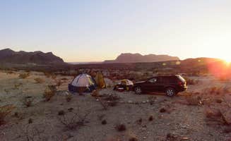 Paul F.'s photo of tent camping at Tierra del Sol Basecamp near Terlingua, TX
