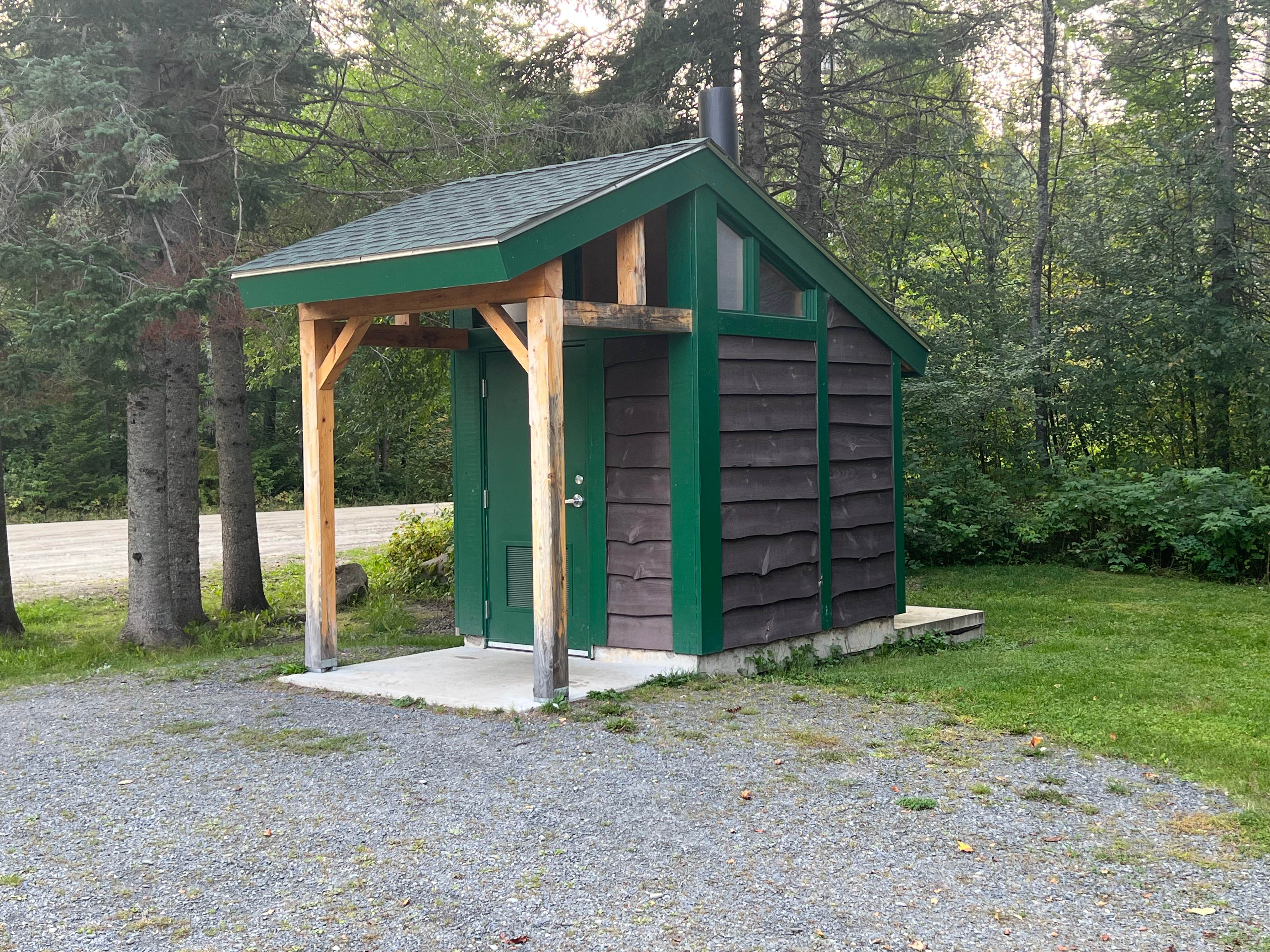 Justin P.'s photo of glamping accommodations at Lake Francis State Park Campground near Eustis, ME