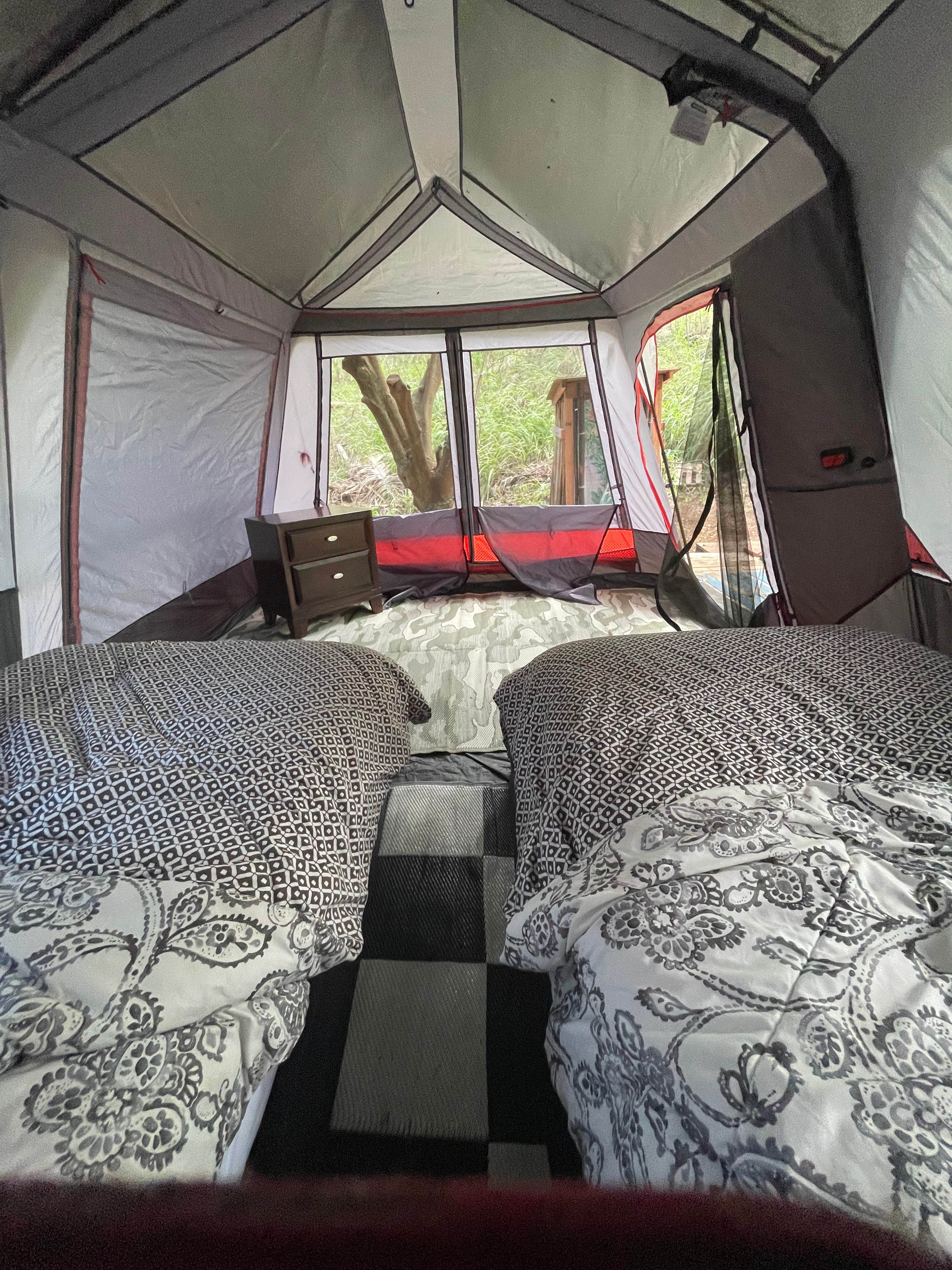 Michelle B.'s photo of glamping accommodations at Maui Tent Ohana in Hawaii