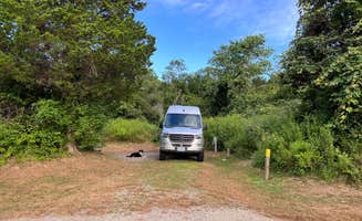 Christina V.'s photo of rv camping at Fishermens Memorial State Park Campground in Rhode Island