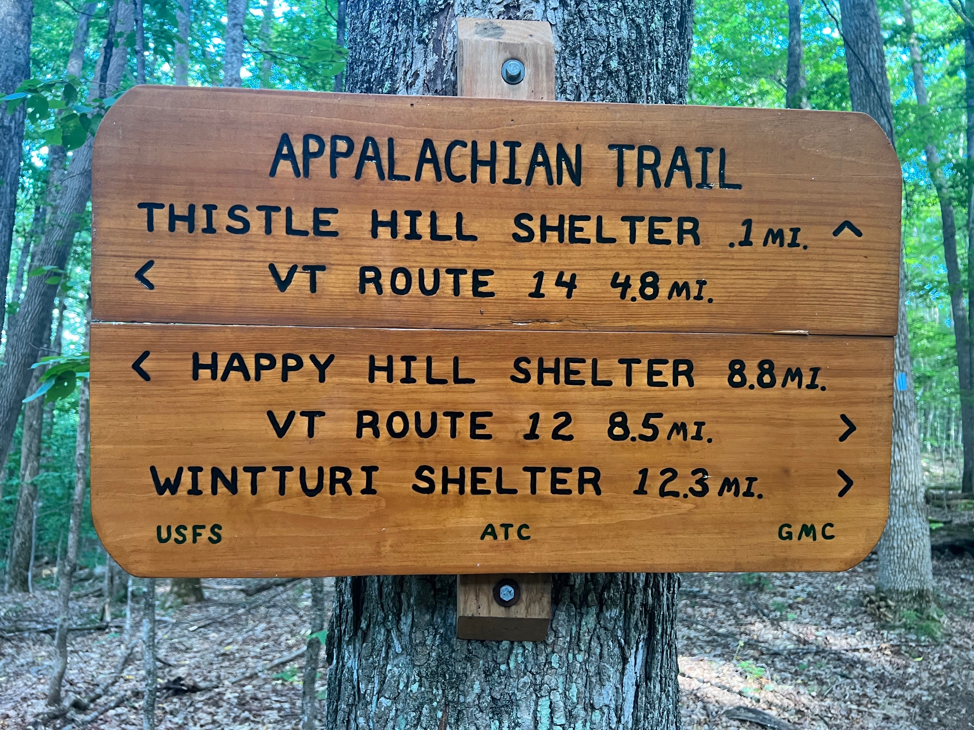 Camper submitted image from Thistle Hill Backcountry Shelter on the AT in Vermont — Appalachian National Scenic Trail - 4