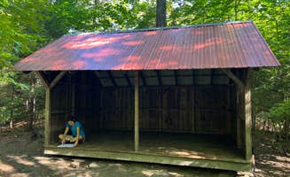 Justin P.'s photo of tent camping at Winturri Backcountry Shelter on the AT in Vermont — Appalachian National Scenic Trail near Hartford, VT