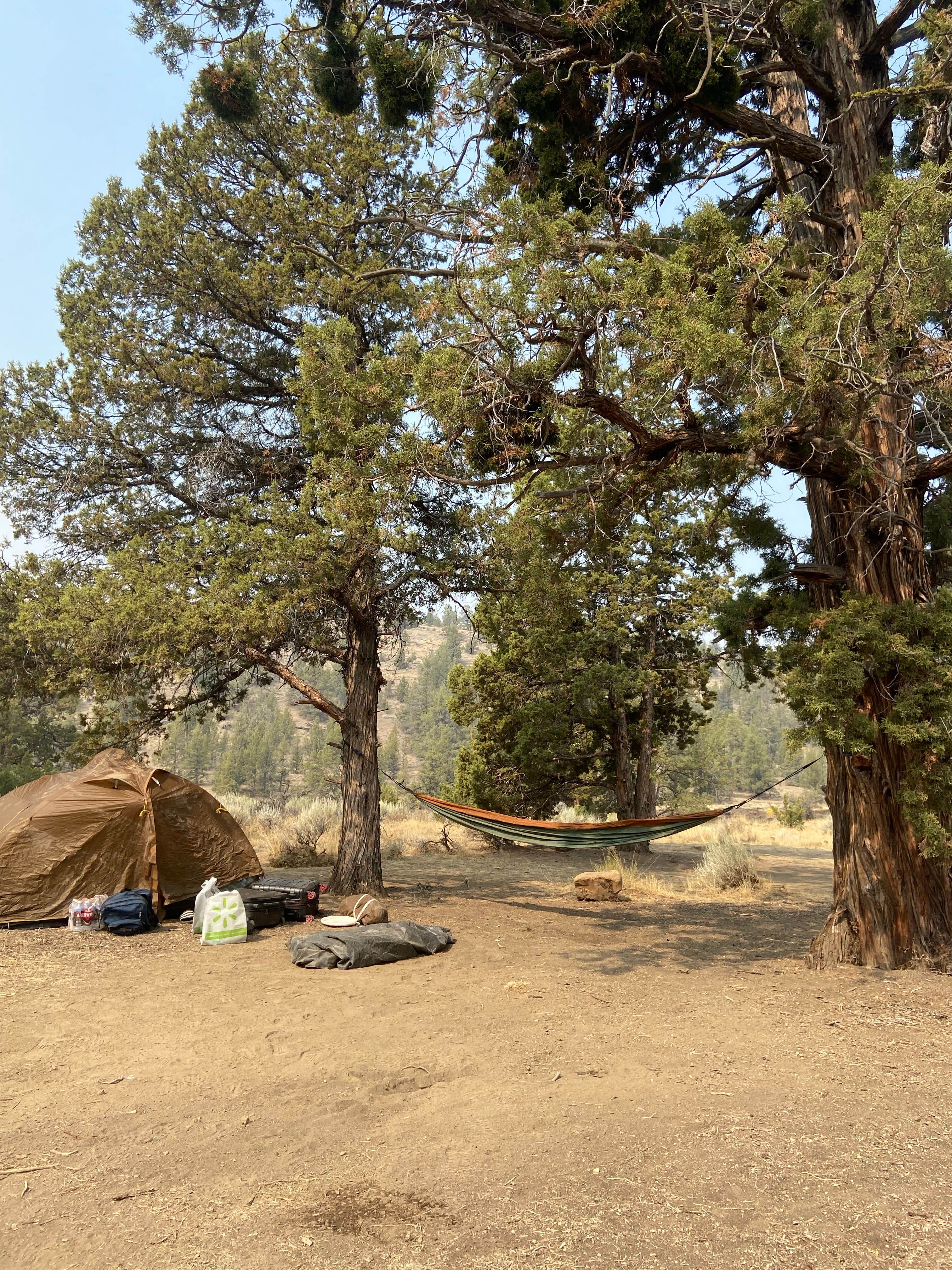 Ben G.'s photo of a dispersed camping area at Steelhead Falls Trailhead & Campground near Terrebonne, OR