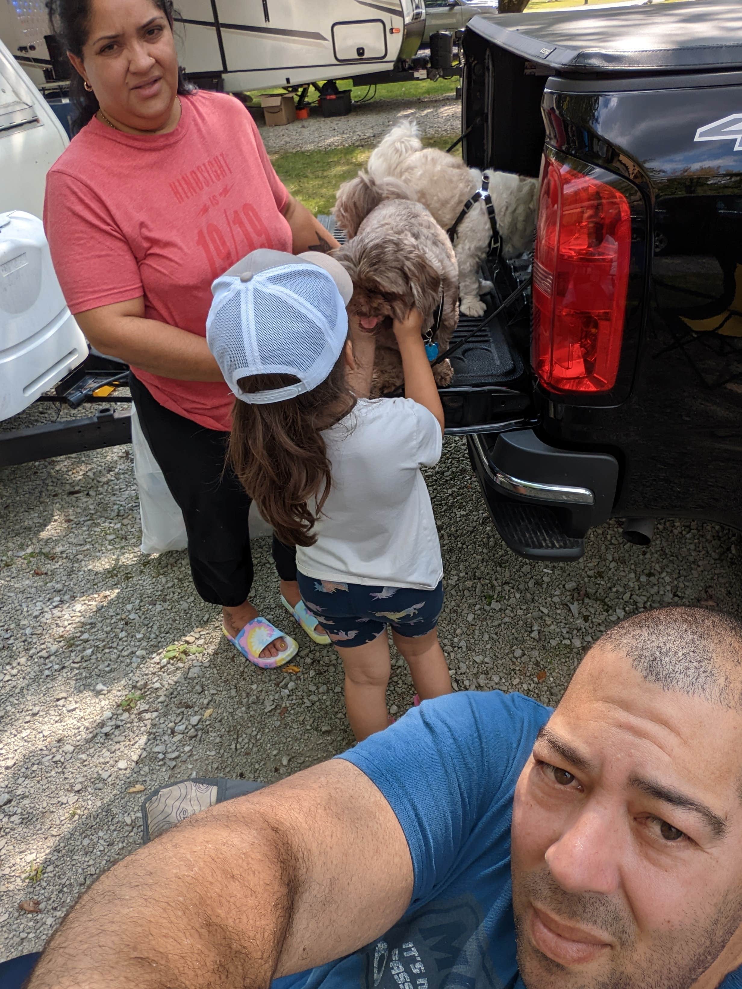 Rodney L.'s photo of camping with pets at Olive Branch Campground near Belmont, OH