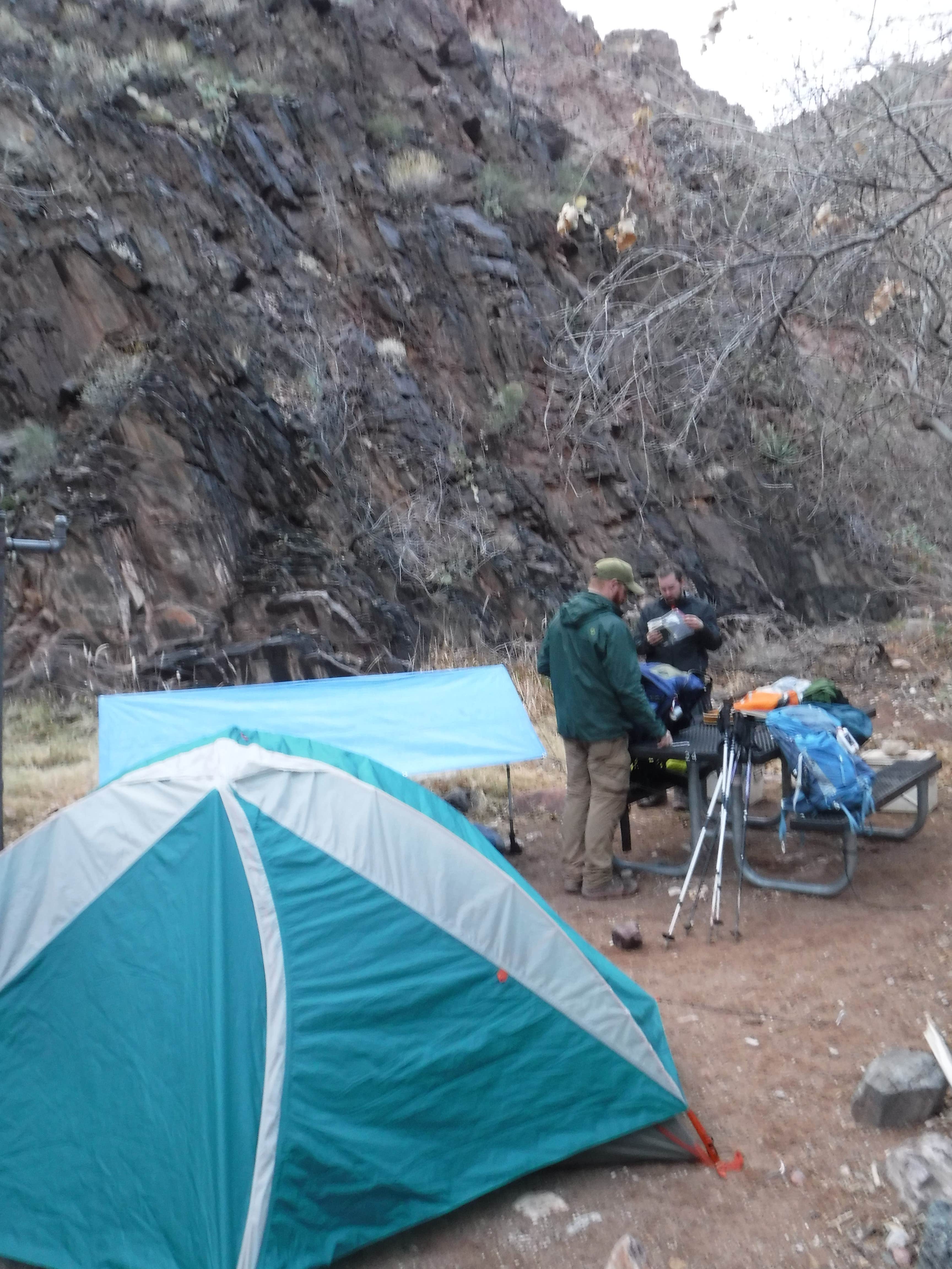 Mara F.'s photo of tent camping at Bright Angel Campground — Grand Canyon National Park near North Rim, AZ