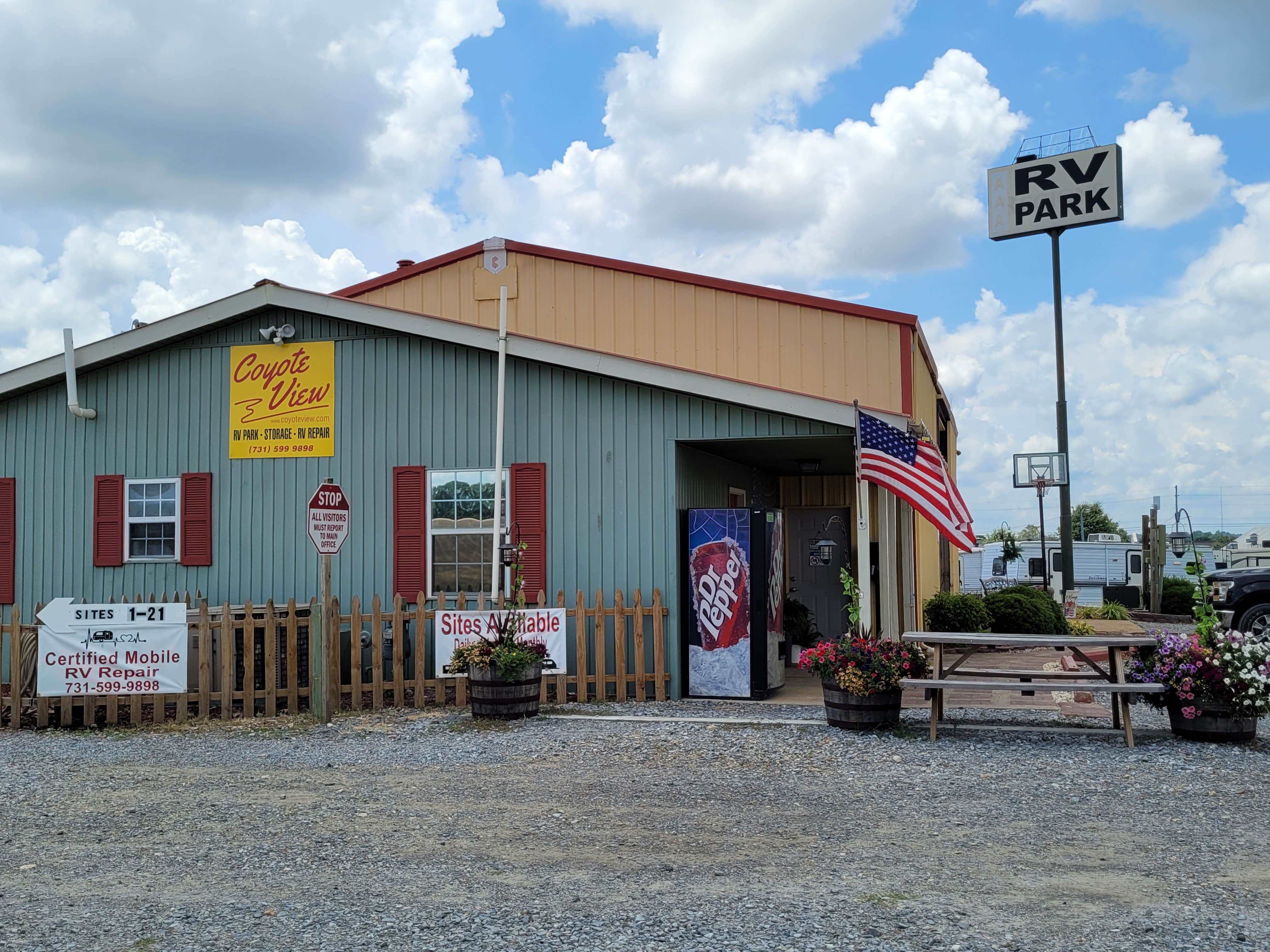 Camper-submitted photo at Coyote View RV Park & RV Repair near Troy, TN