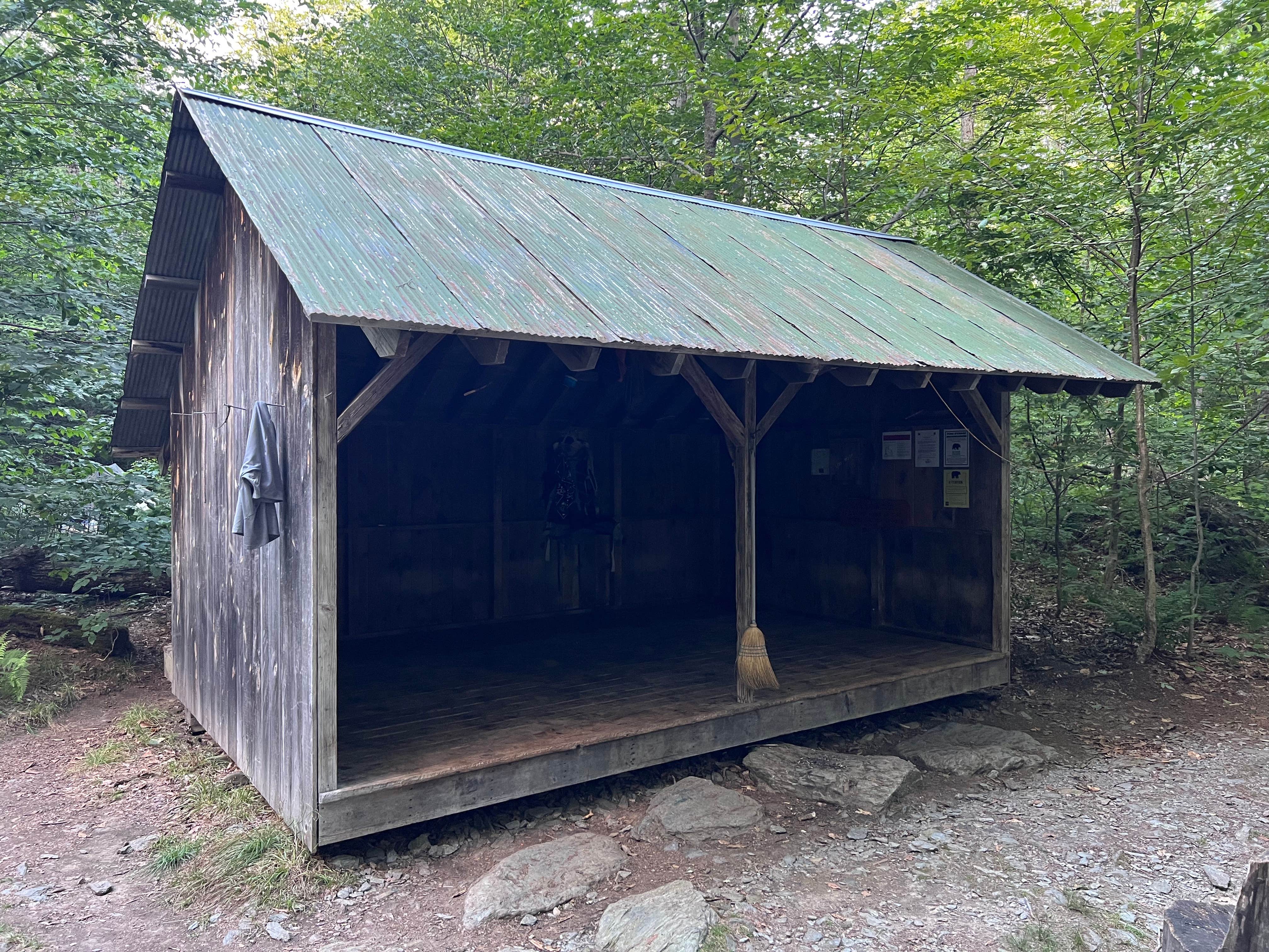 Justin P.'s photo of tent camping at Stony Brook Backcountry Shelter on the AT in Vermont — Appalachian National Scenic Trail near Poultney, VT