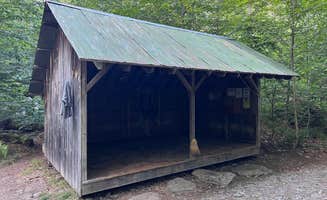 Justin P.'s photo of tent camping at Stony Brook Backcountry Shelter on the AT in Vermont — Appalachian National Scenic Trail near Hartford, VT