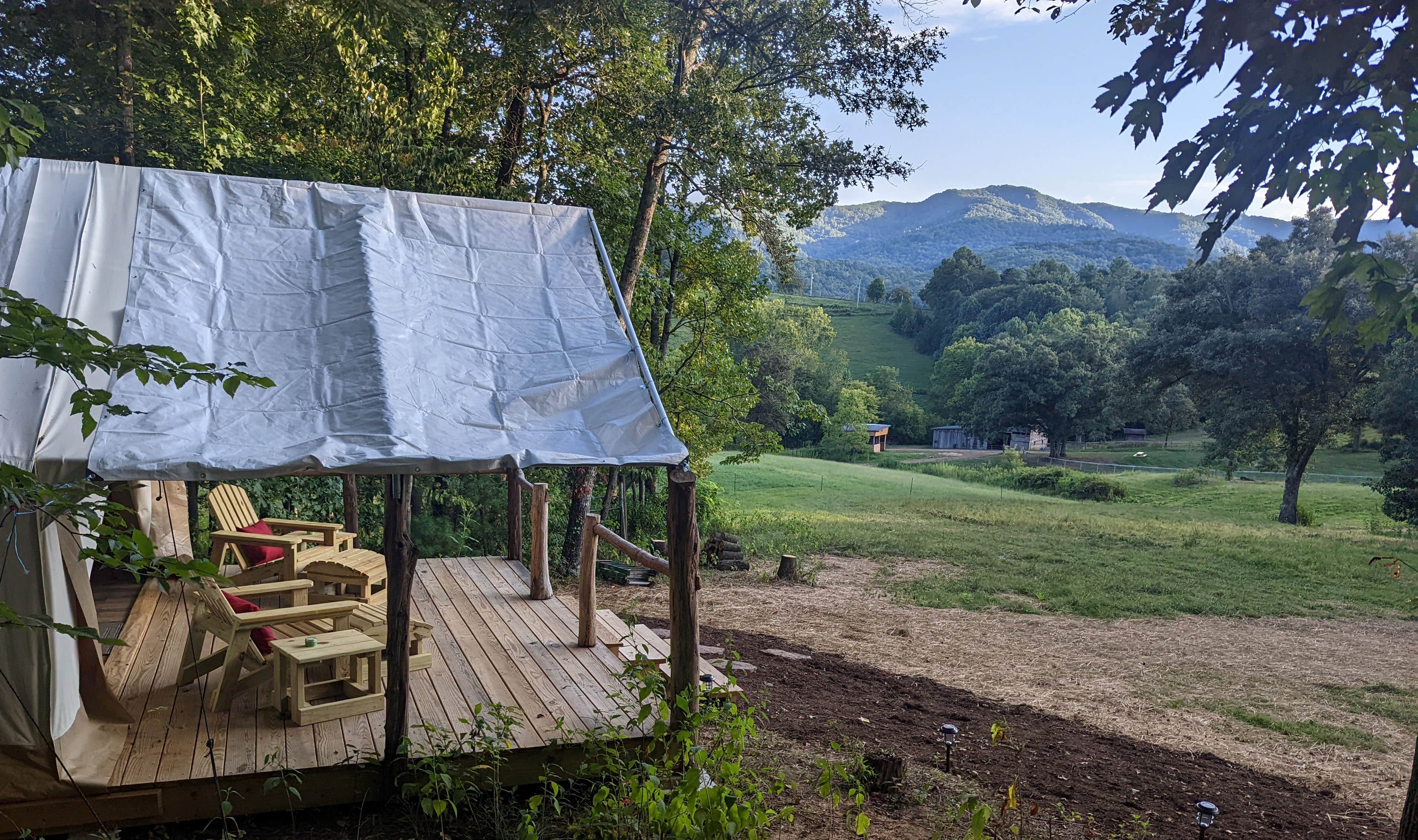 Kimberly H.'s photo of tent camping at Horse Hollow Glamping near Ducktown, TN