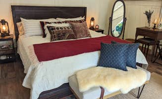 Kimberly H.'s photo of camping with pets at Horse Hollow Glamping near Cherokee National Forest