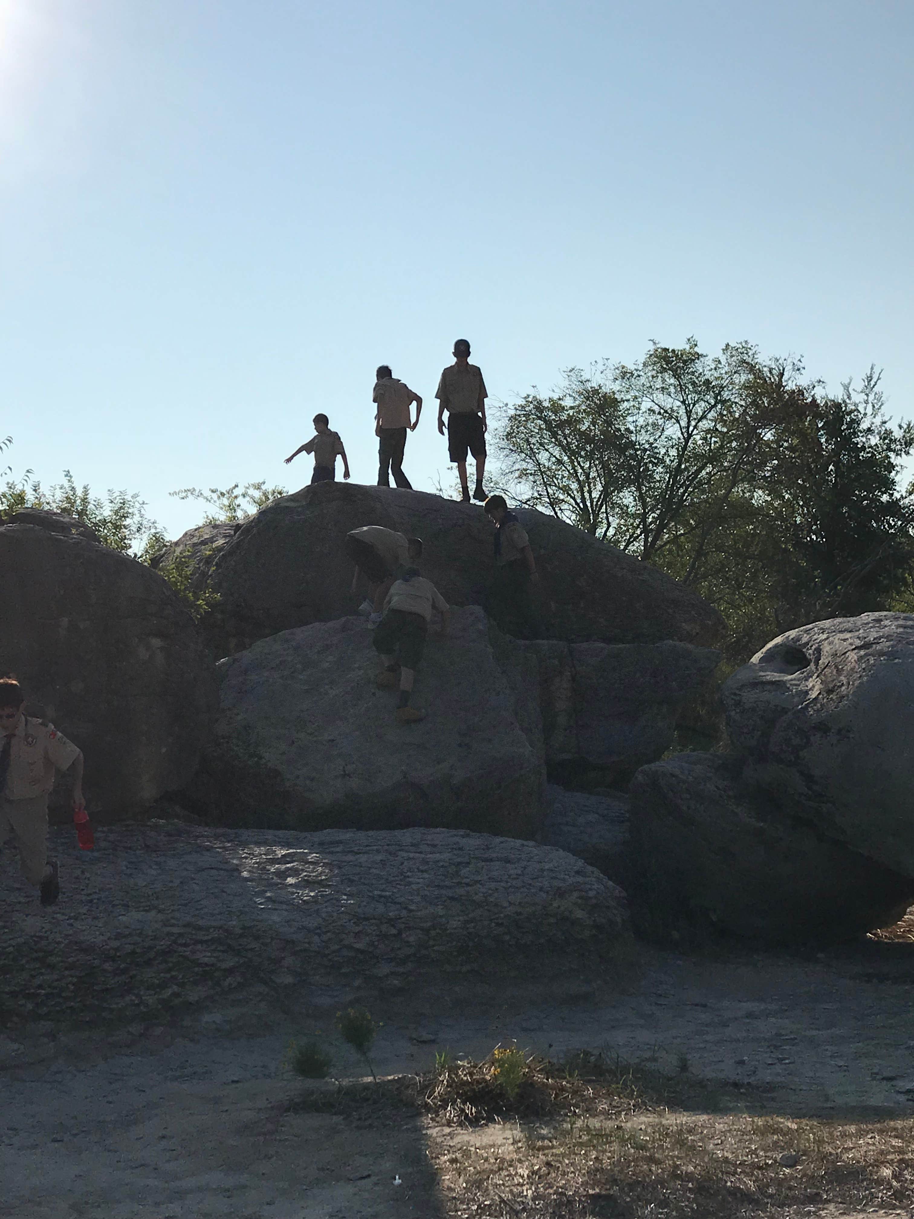 Hanging out at Big Rock Park. 