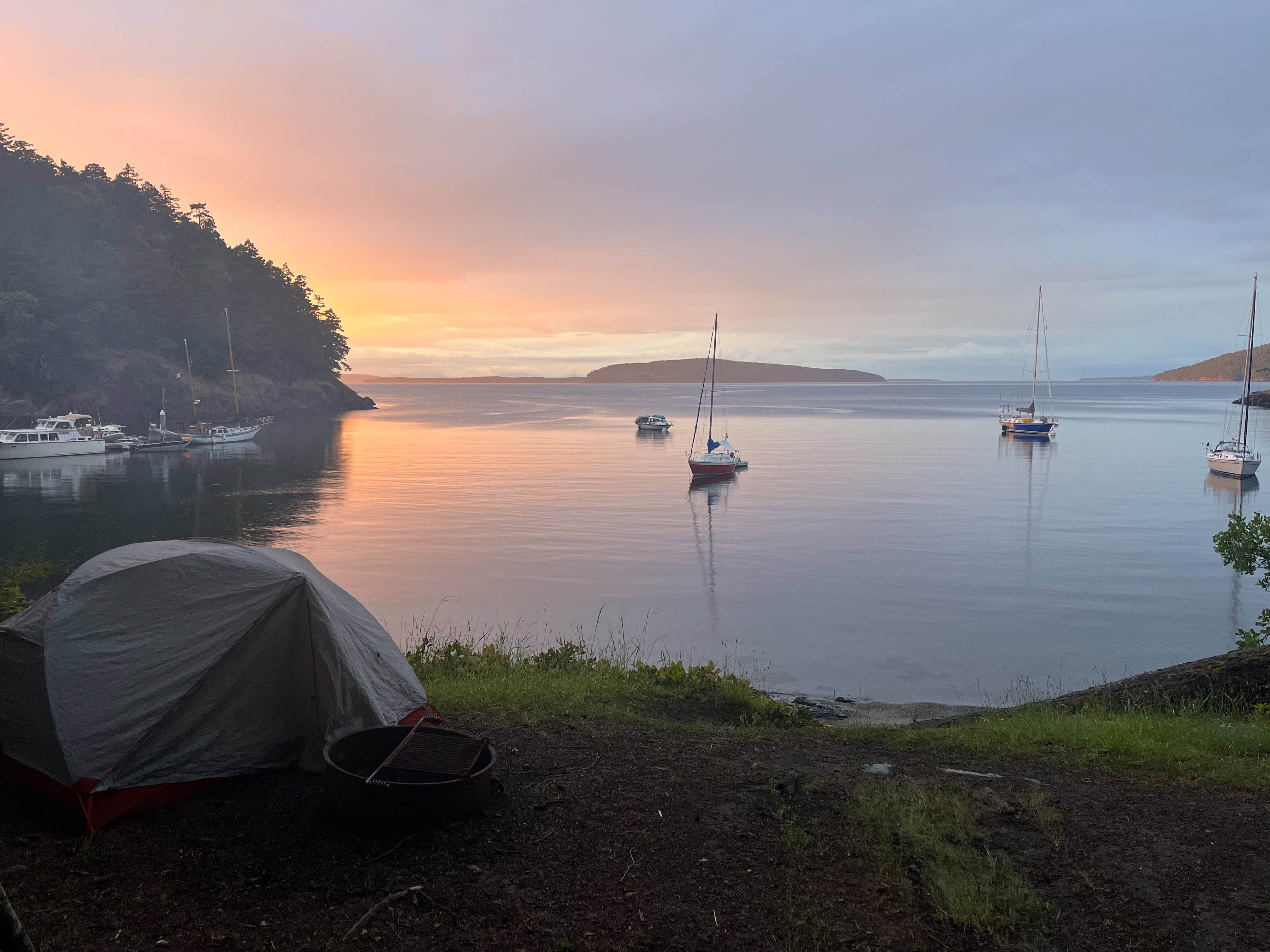 Camper-submitted photo at Jones Island Marine State Park Campground near Point Roberts, WA