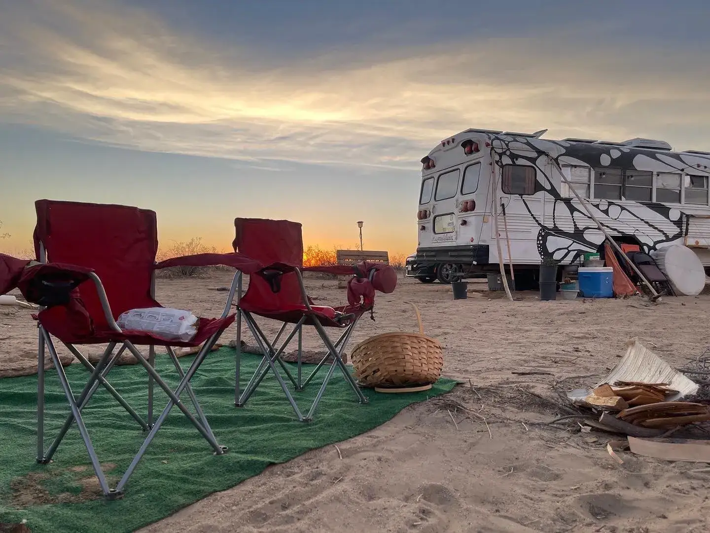 Camper-submitted photo at Starry Night Skoolie Glampsite near Red Mountain, CA