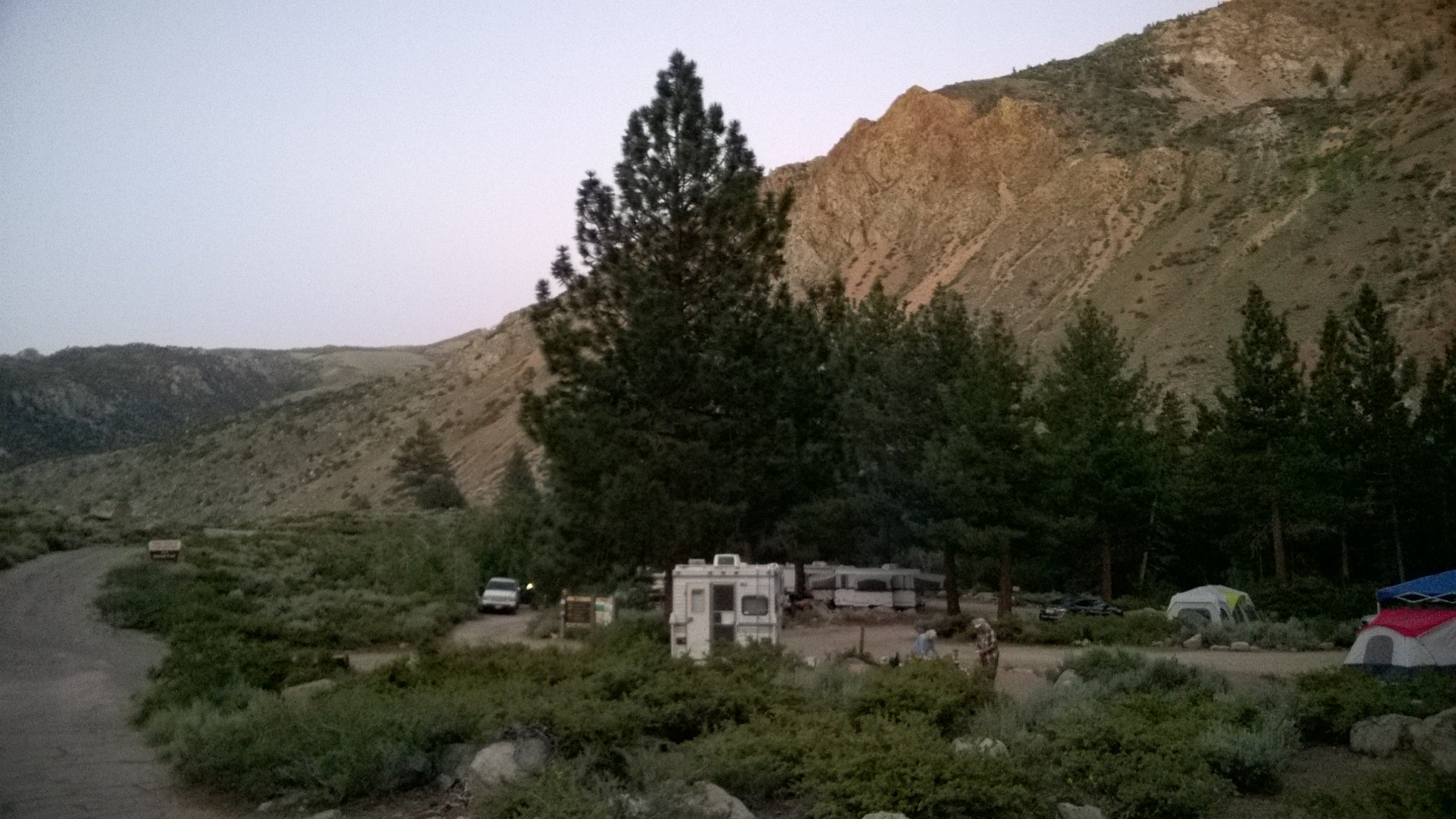 Overlook of campground 