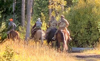 Eric  C.'s photo of camping with a horse at Pacific Creek Campground near Moran, WY
