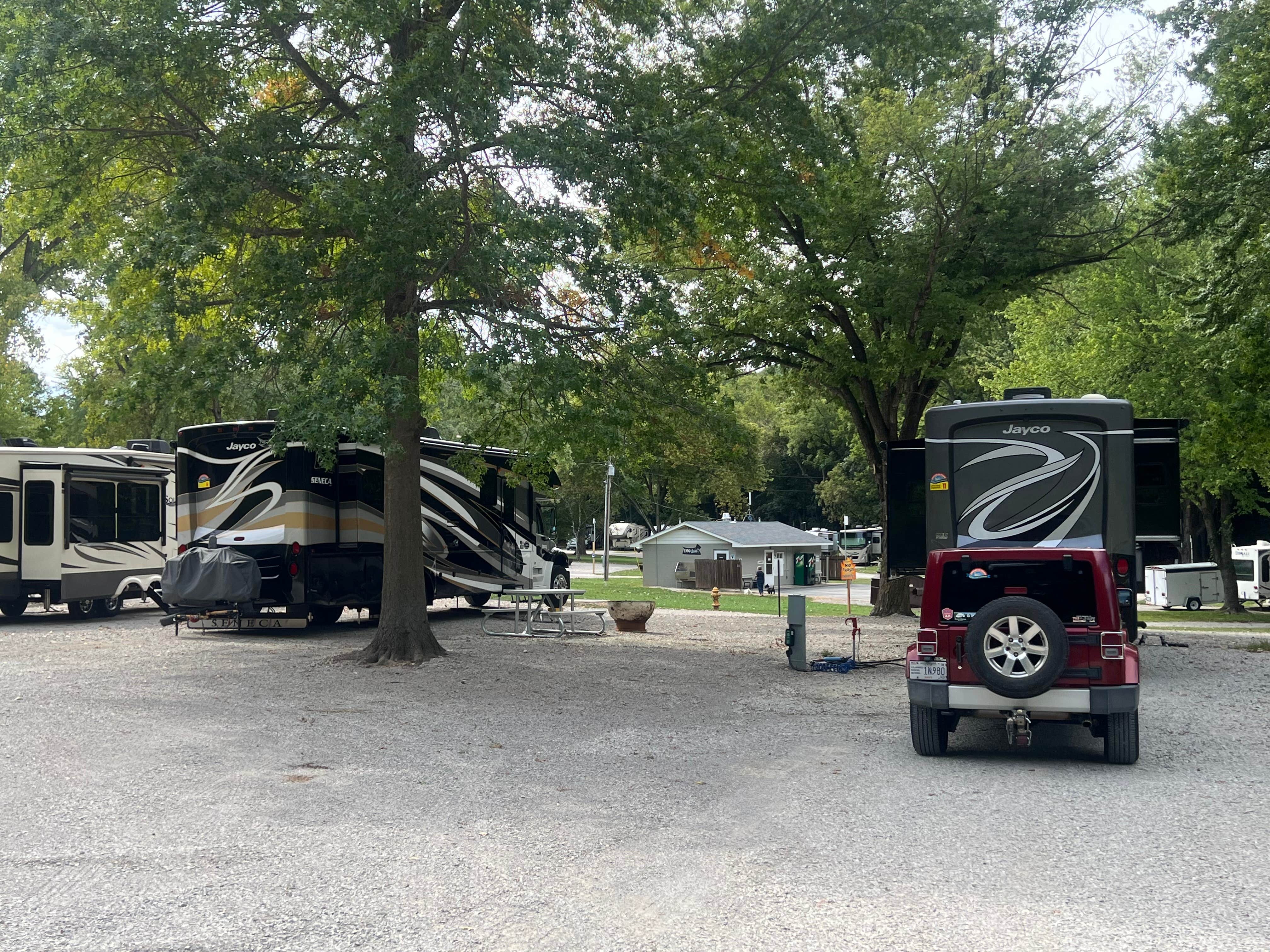James and Susan K.'s photo of rv camping at Mark Twain Cave & Campground near La Grange, MO