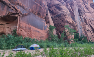 Camping near Paria River Ranch: Paria Canyon Wilderness - The Hole Backcountry Campsite, Big Water, Arizona