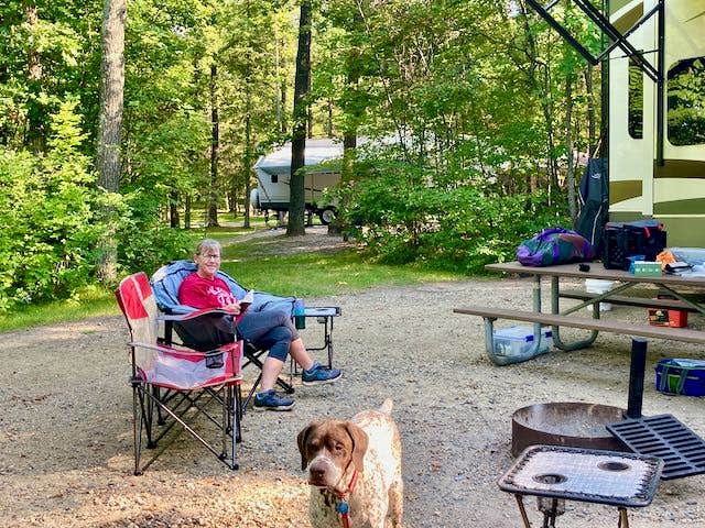 MickandKarla W.'s photo of camping with pets at COE Leech Lake Reservoir Leech Lake Recreation Area near Deer River, MN