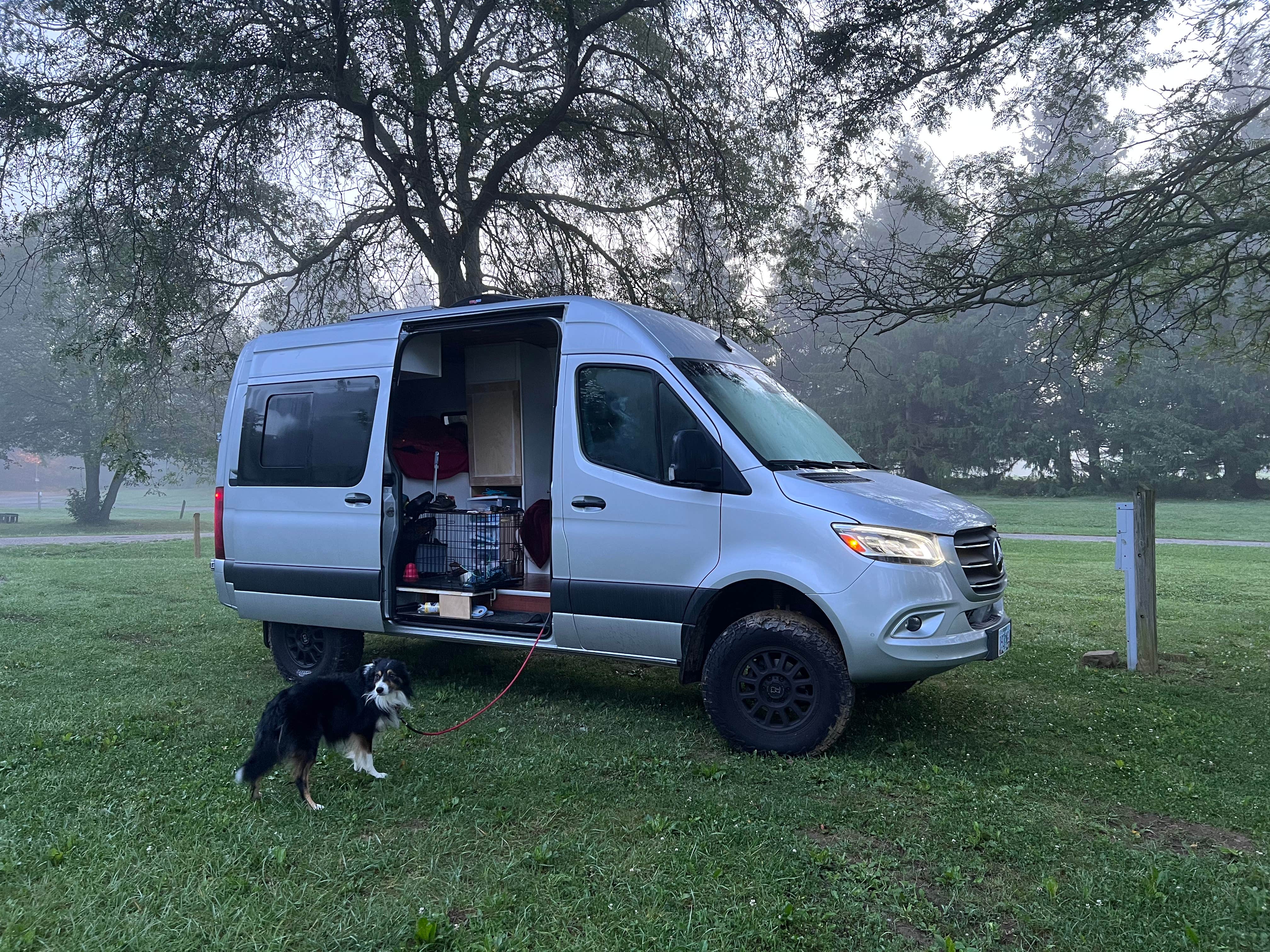 Christina V.'s photo of camping with pets at Silver Springs Campground near Magnolia, OH