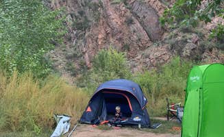 Sabrina G.'s photo of camping with pets at Phantom Canyon Road BLM Sites near Pueblo, CO