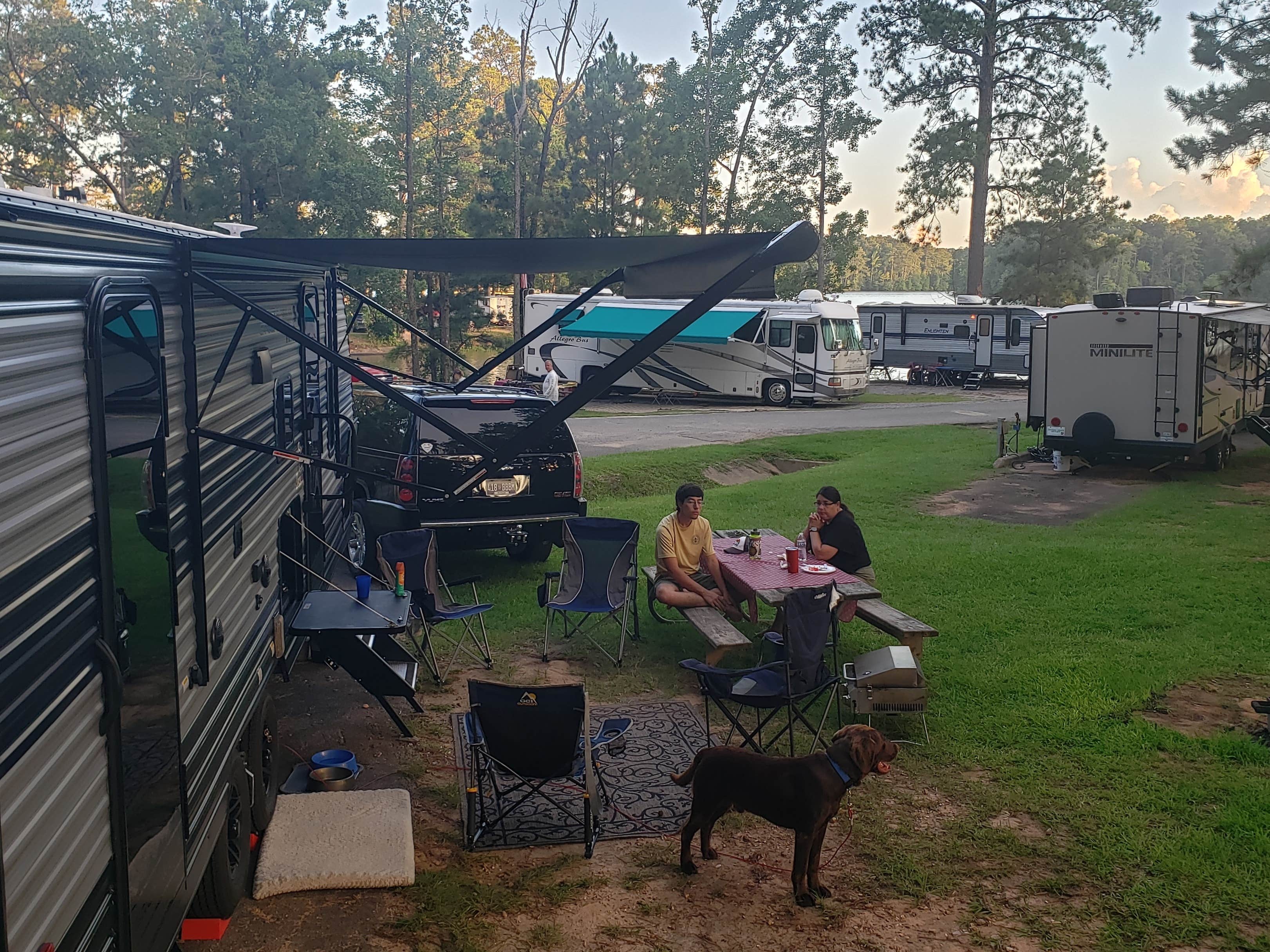 Jason K.'s photo of camping with pets at Wind Creek State Park Campground near Sylacauga, AL