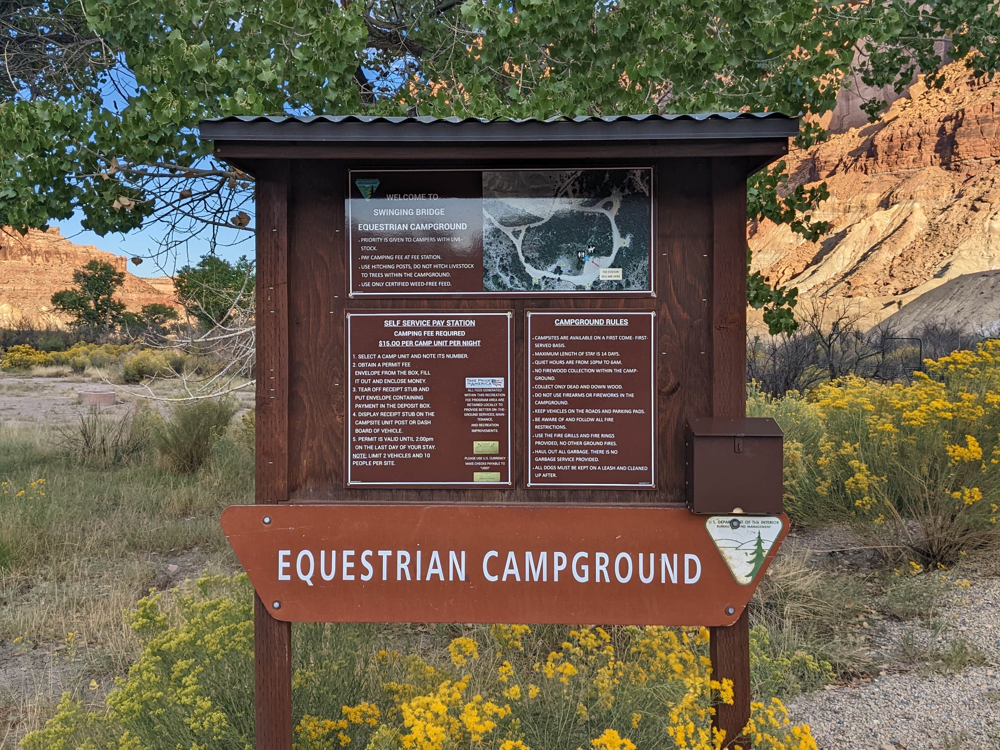 Camper submitted image from Swinging Bridge Equestrian Campground - 5