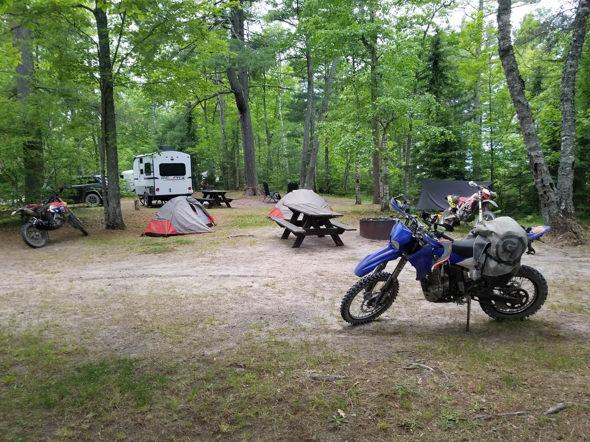 Mike B.'s photo of rv camping at Lake Superior State Forest Campground near Grand Marais, MI