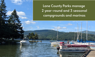 Camping near Schwarz Park: Baker Bay Campgrounds & Marina - a Lane County Park, El Dorado Lake, Oregon