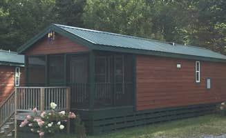 Rachel P.'s photo of a cabin at Bar Harbor/Oceanside KOA near Alton, ME