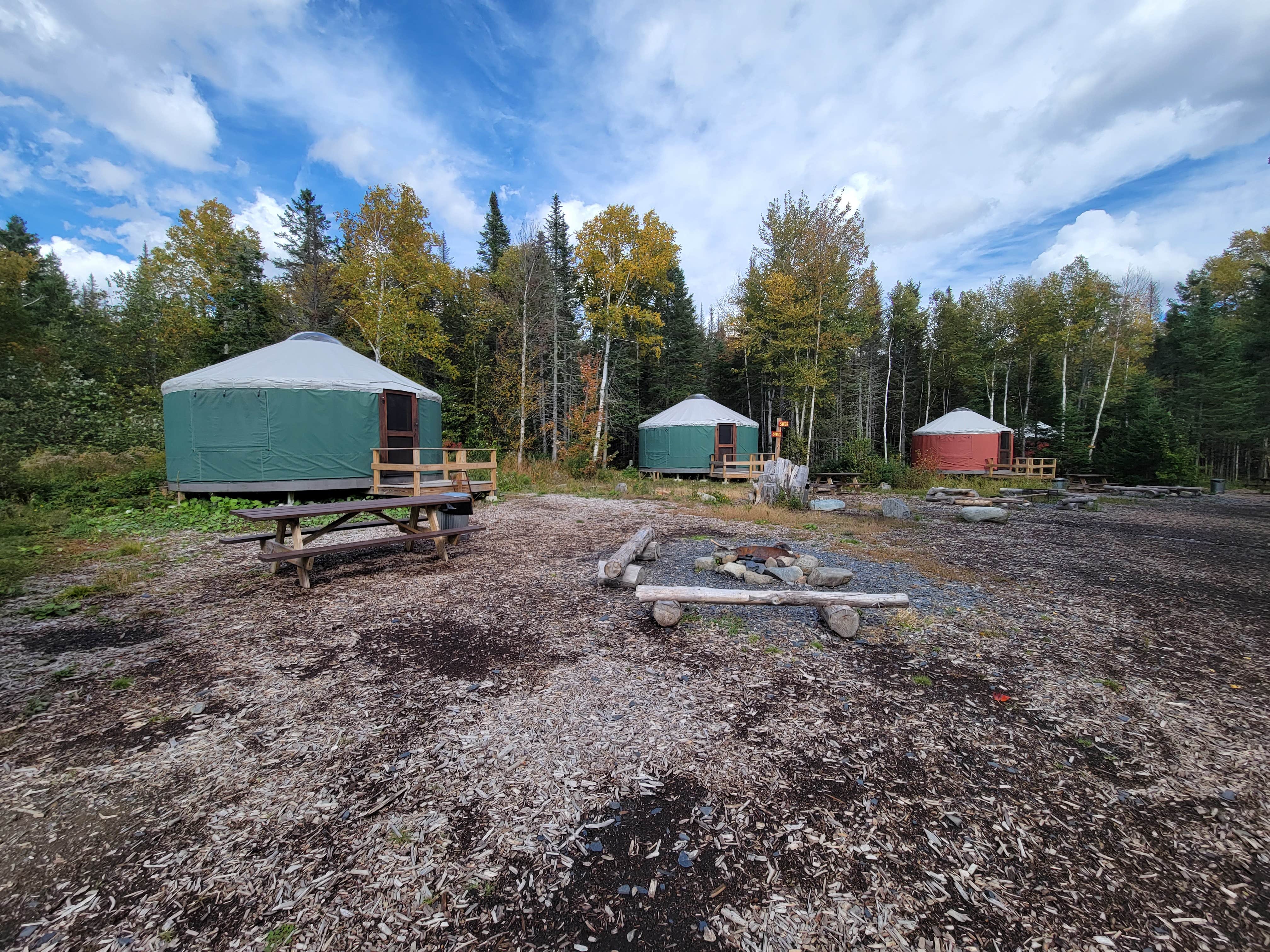 Nancy W.'s photo of tent camping at Northeast Whitewater Lodge near Eustis, ME