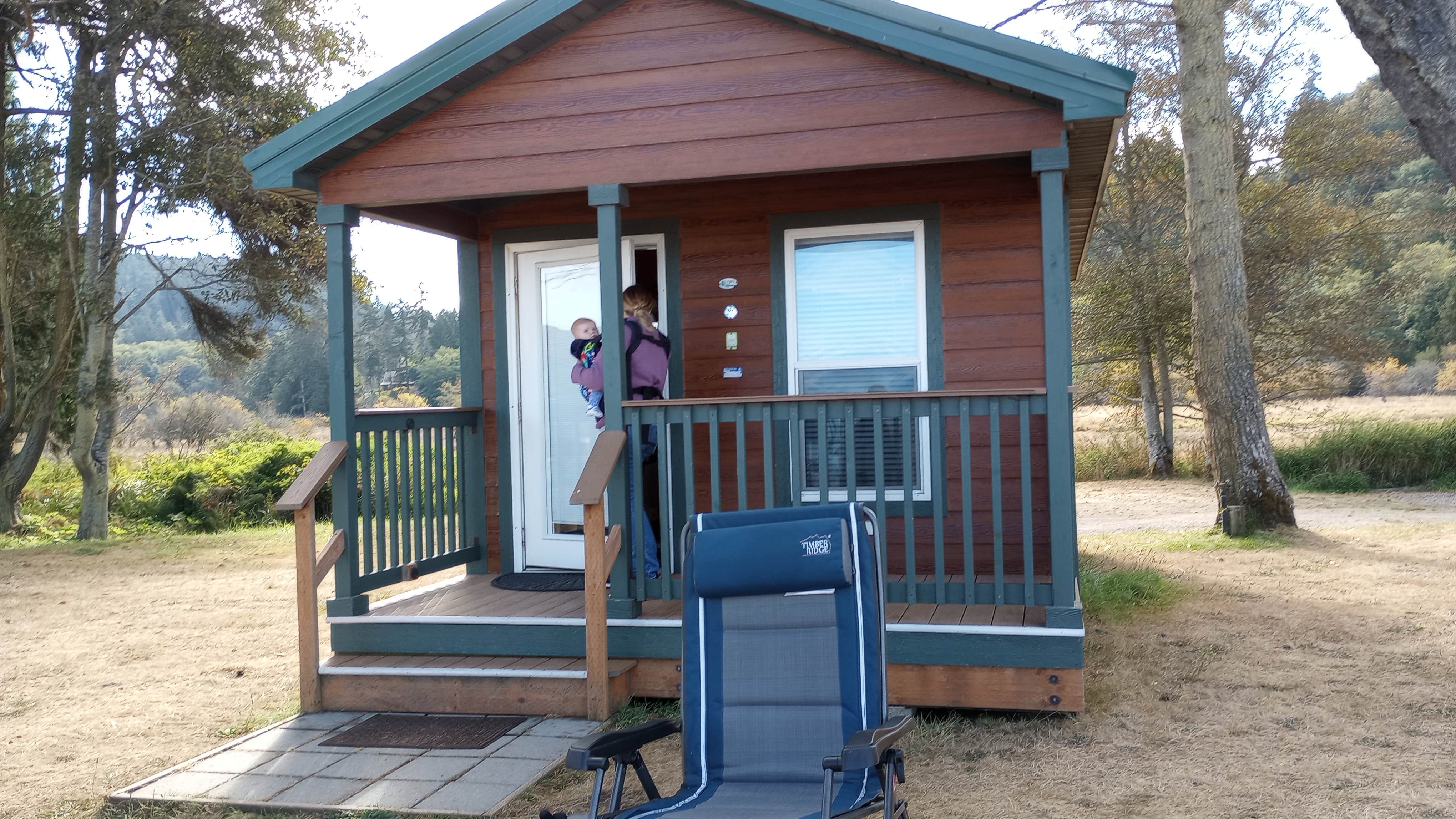Darren N.'s photo of a cabin at Crescent Beach & RV Park near Coupeville, WA