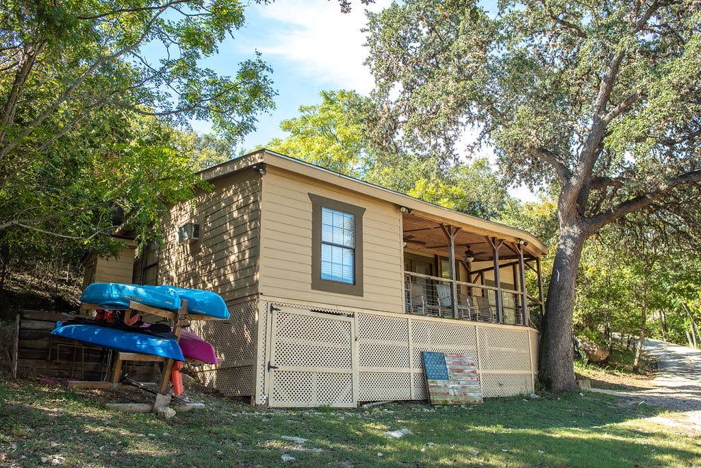 Carol-anne E.'s photo of a cabin at Boulderdash Cabin & RV Park near Helotes, TX