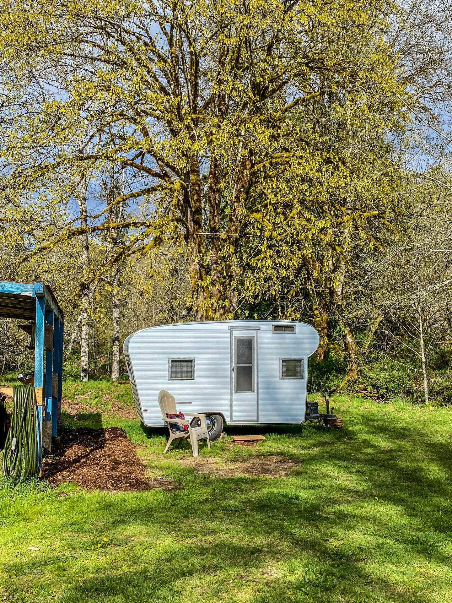 Ashley F.'s photo of rv camping at My Tiny Creekside Retreat near Woodland, WA