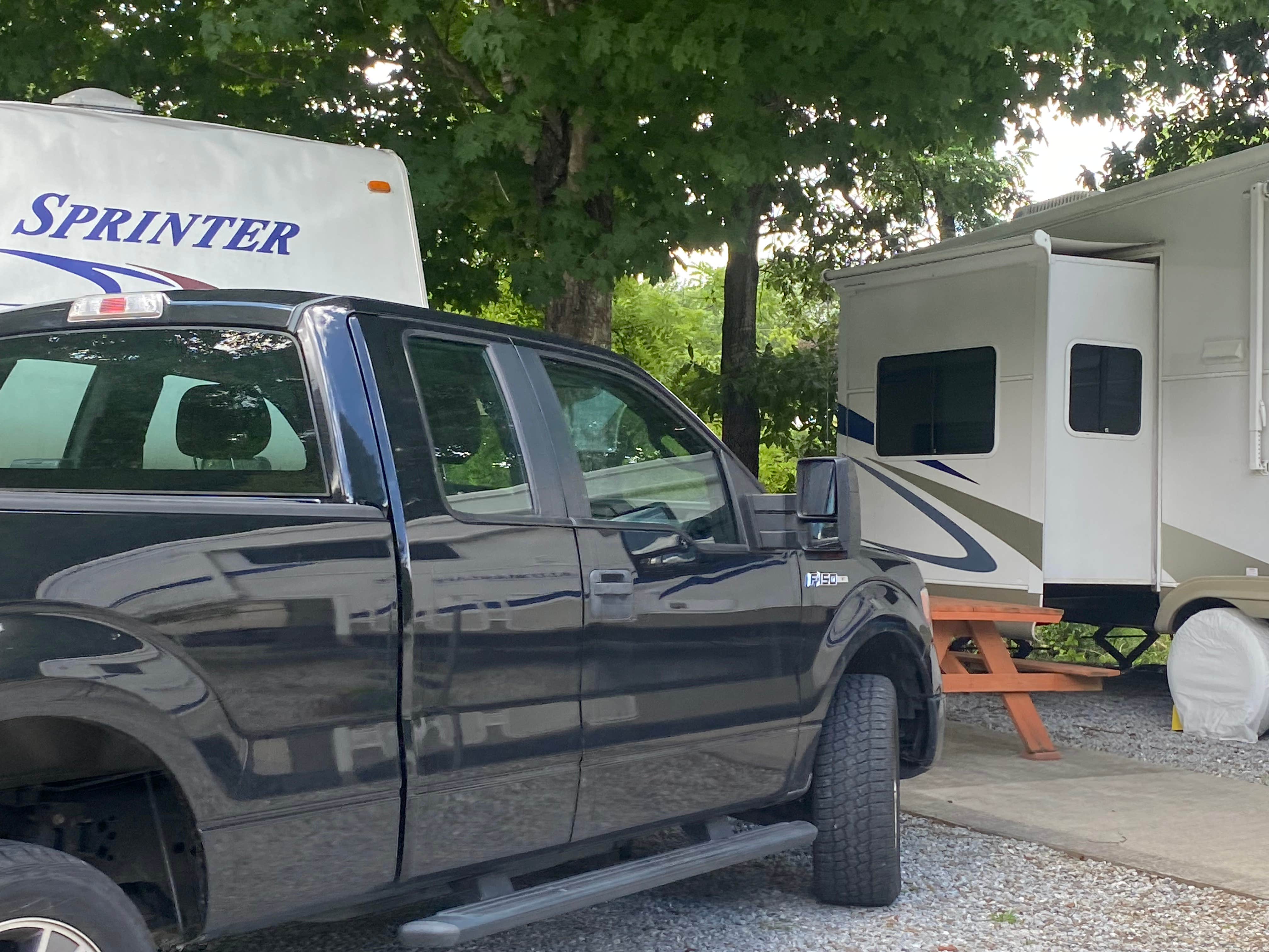 Asher K.'s photo of rv camping at Riverbend RV Park-Campground near Balsam, NC