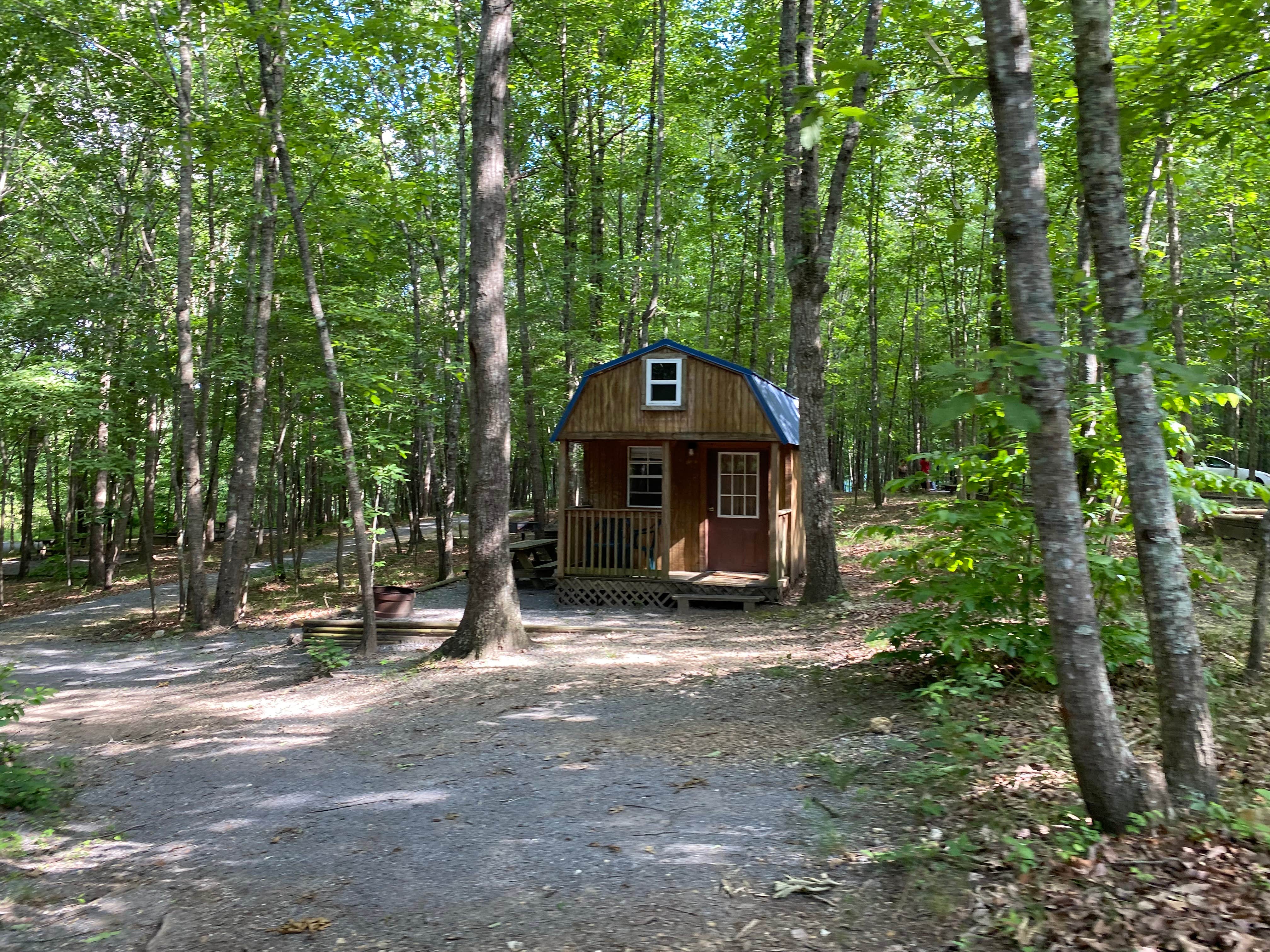 Asher K.'s photo of a cabin at Tranquility Campground near Dutton, AL